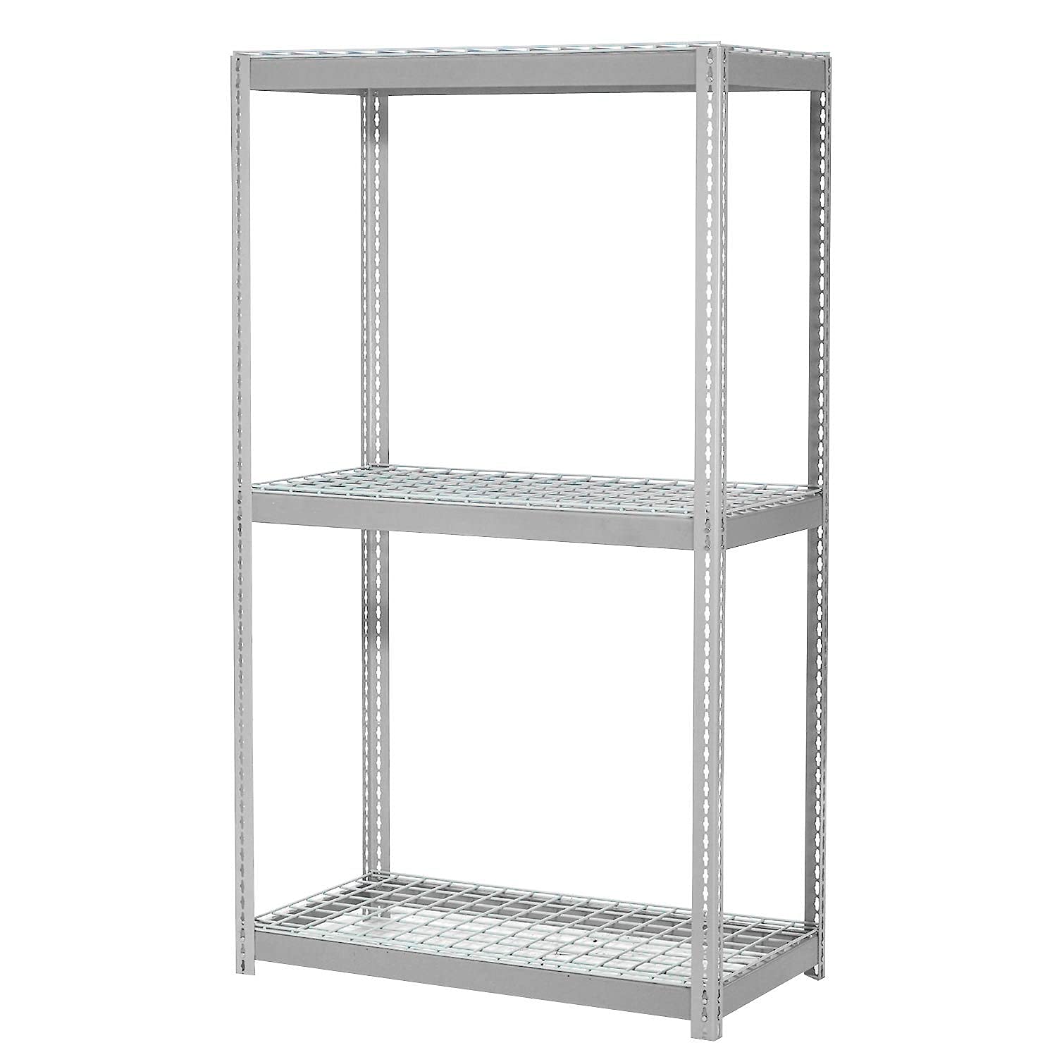 Global Industrial Expandable Starter Rack with 3 Levels Wire Deck, 1500lb Cap Per Deck, 36