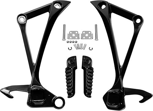 TCT-MOTORPARTS Estriberas de pasajero trasero Soporte de clavija para Kawasaki Ninja ZX10R 2011-2014