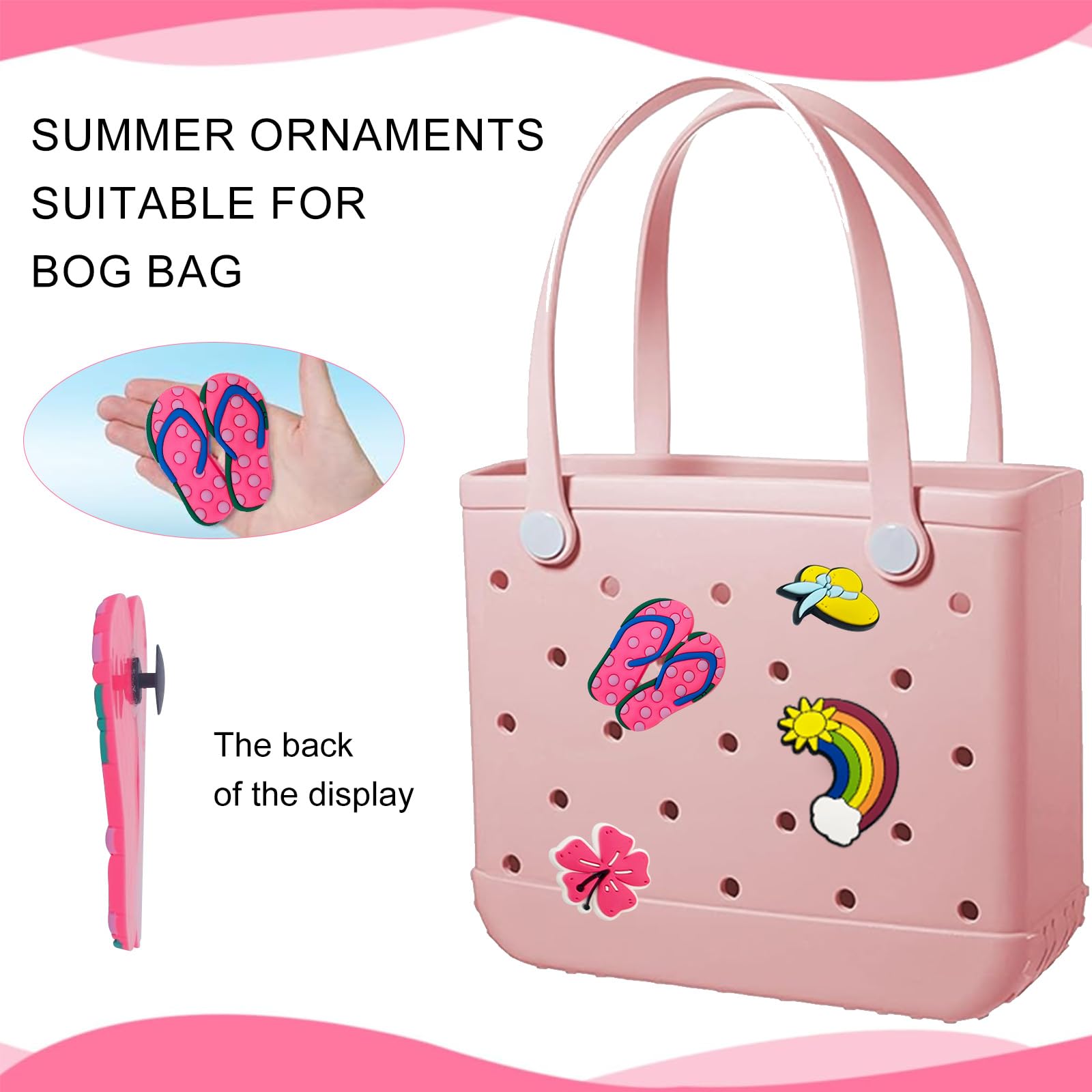 Borg Accesorios Colgantes para Bolsa de Playa 10 Unidades Goma Resina