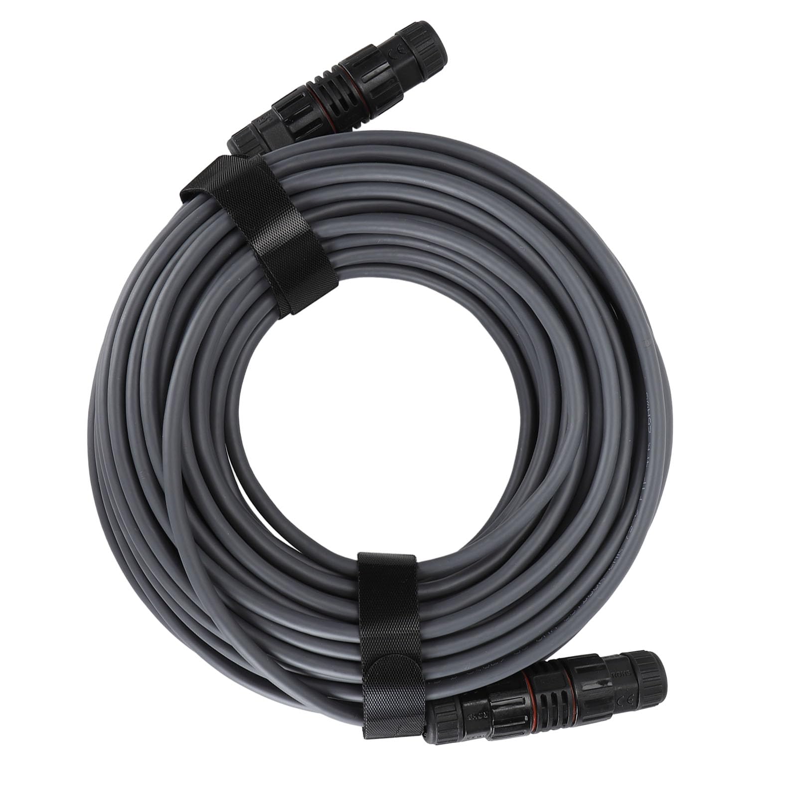 Cable de Extensión de 75 Pies, Cobre Blindado Impermeable para Satélite Rectangular V2, Uso en Interiores y Exteriores, Gris, 1 Paquete