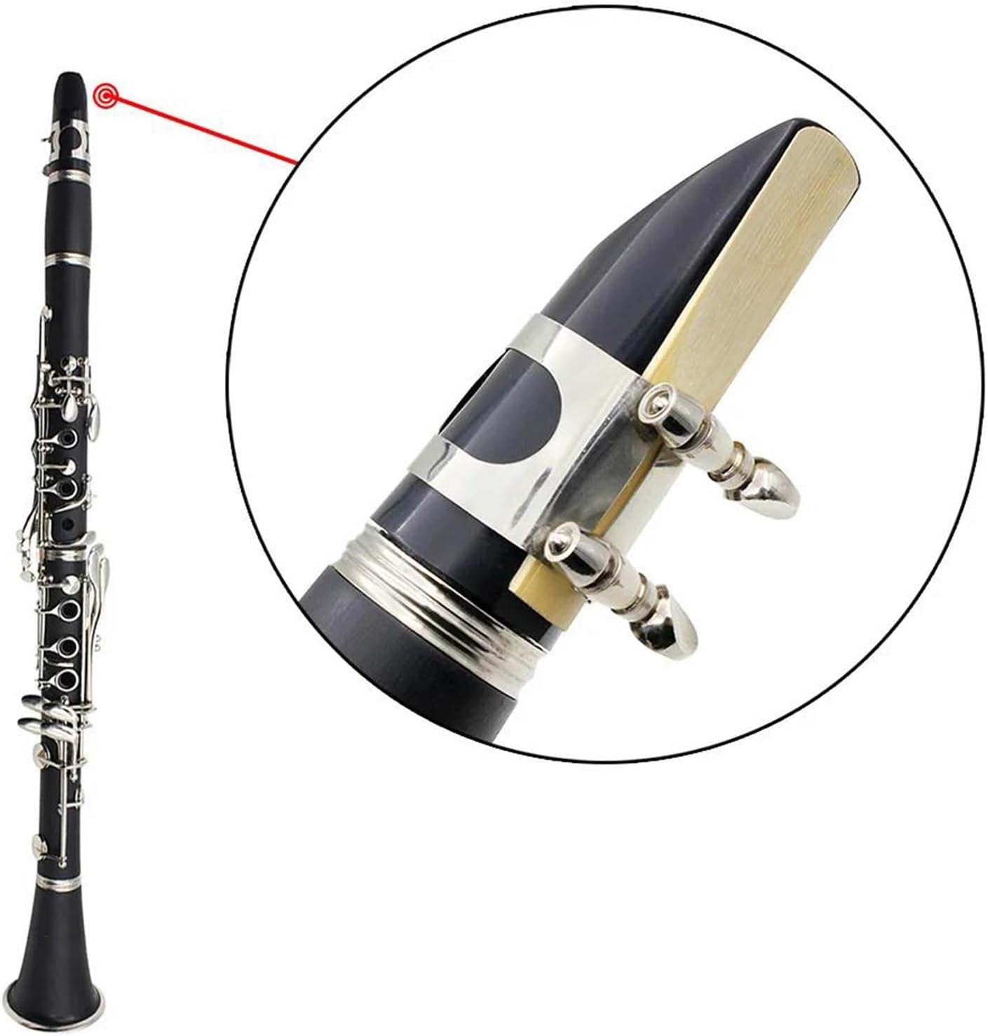 Clarinet Black Clarinet 17 Keys Bb Flat Tone Professional Woodwind Instrument Bakelite Clarinet with Box