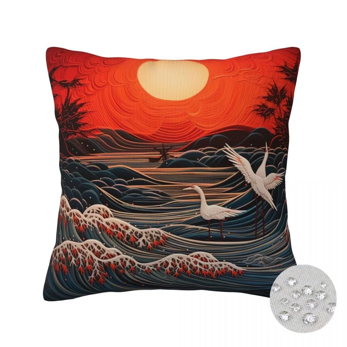 Housse de coussin imperméable 50x50 lot de 2 pour protéger vos sièges extérieurs