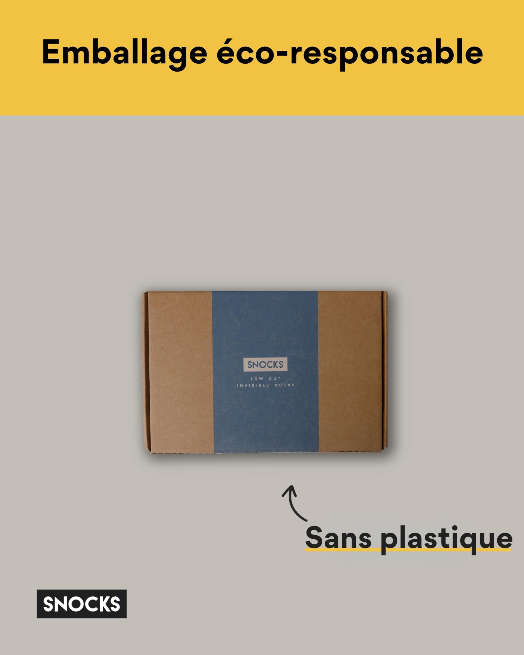 Snocks Protège Pieds Femme - Chaussettes Invisibles Femme: Confortable et Agrèable à Porter - Protege Pied Femme - Socquettes Femme et Chaussette Invisible Homme