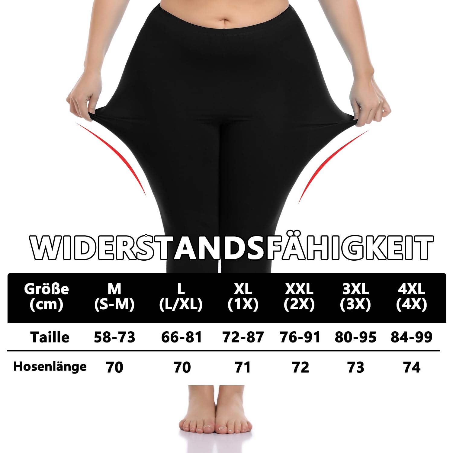Leggings Damen Capri 3/4 Leggins Blickdichte Elastische Caprihose Sporthose für Yoga Gym Outdoor Fitness Zuhause