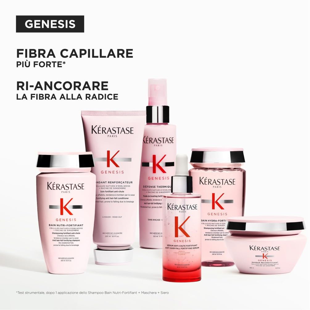 Kérastase, Genesis, Siero Fortificante Anti-Caduta, Trattamento Senza Risciacquo, Per Capelli Fini & Indeboliti, Anti-Chute Fortifiant