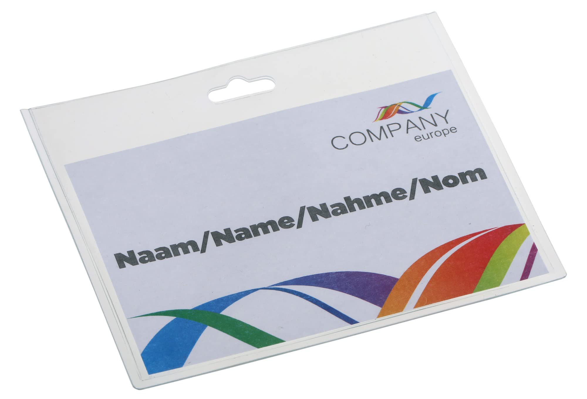 EUROPEL ID Holder Badges & Blank Card Insert Sheets, Landscape, Closed, Transparent (Pack of 24), clear, 90 x 60 mm - Image 3