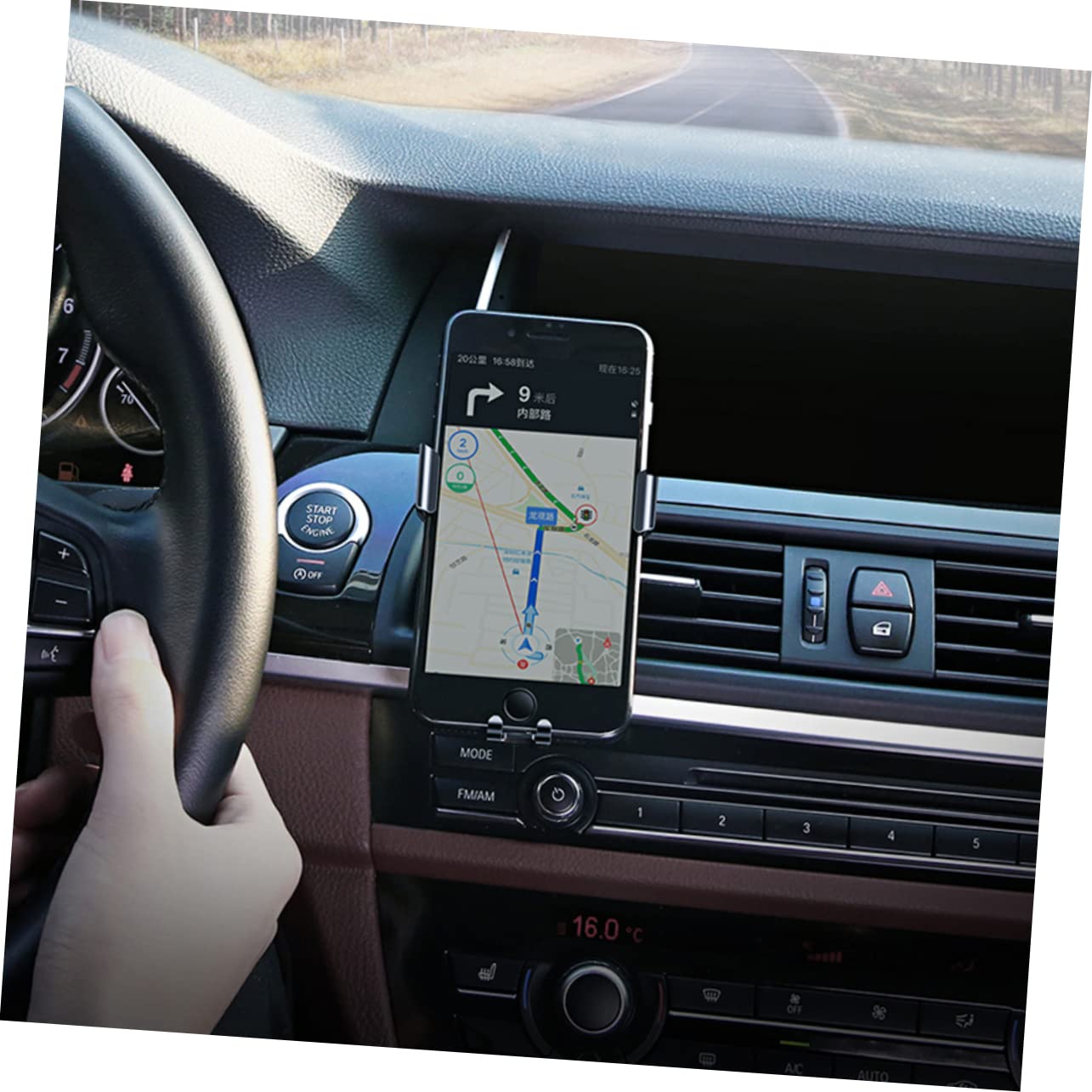 Hemobllo 3pezzi Supporto Per Telefono Da Auto Metallo Con Gravità Porta Smartphone Per Auto Compatibile Con Telefoni Da Rotazione Sicurezza Guida e Facilità Di Utilizzo