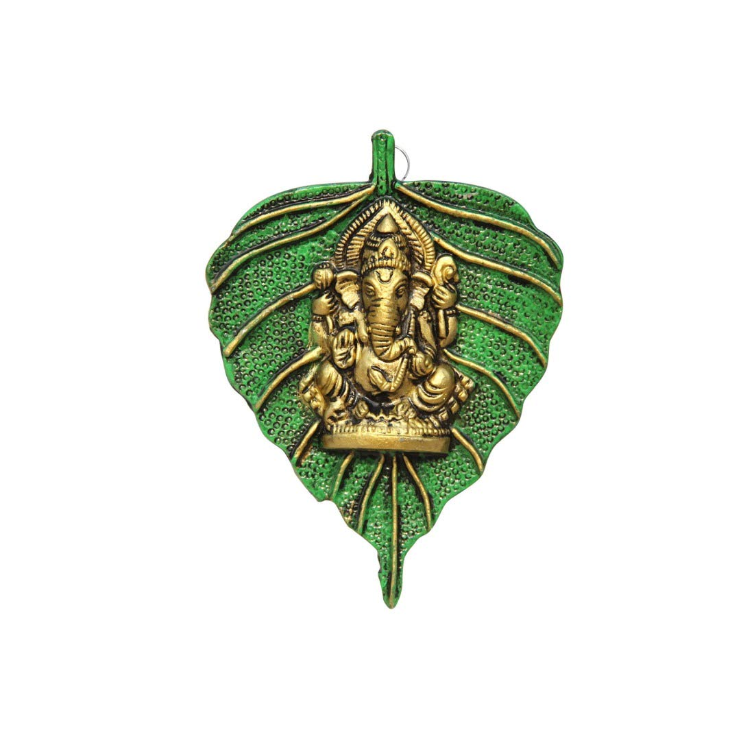 Lord Ganesha Wall Hanging - Metal Leaf Décor -8 Lord Ganesha Wall Hanging - Metal Leaf Décor -8