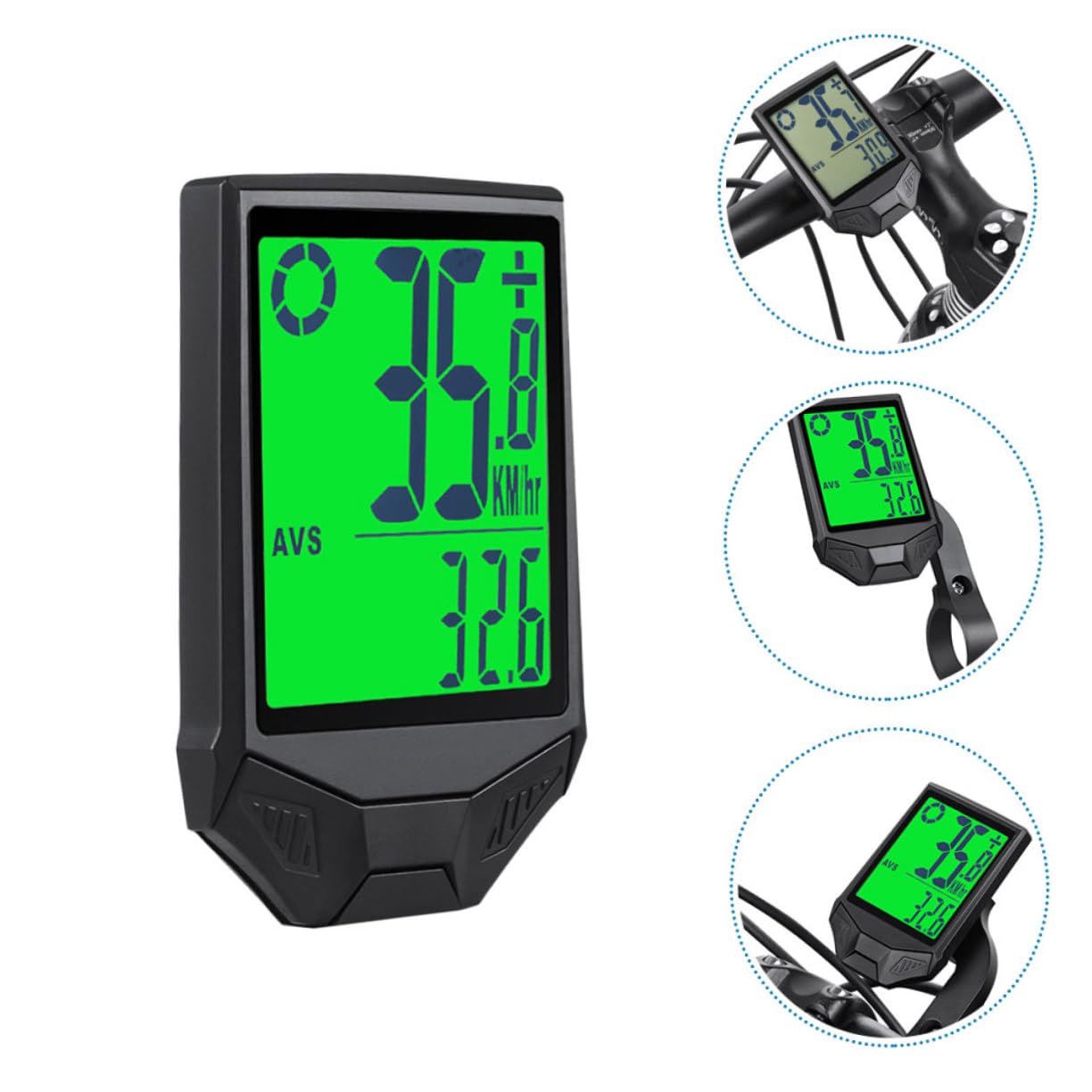 Cuentakilómetros para Bicicleta Inalámbrico Pantalla LCD