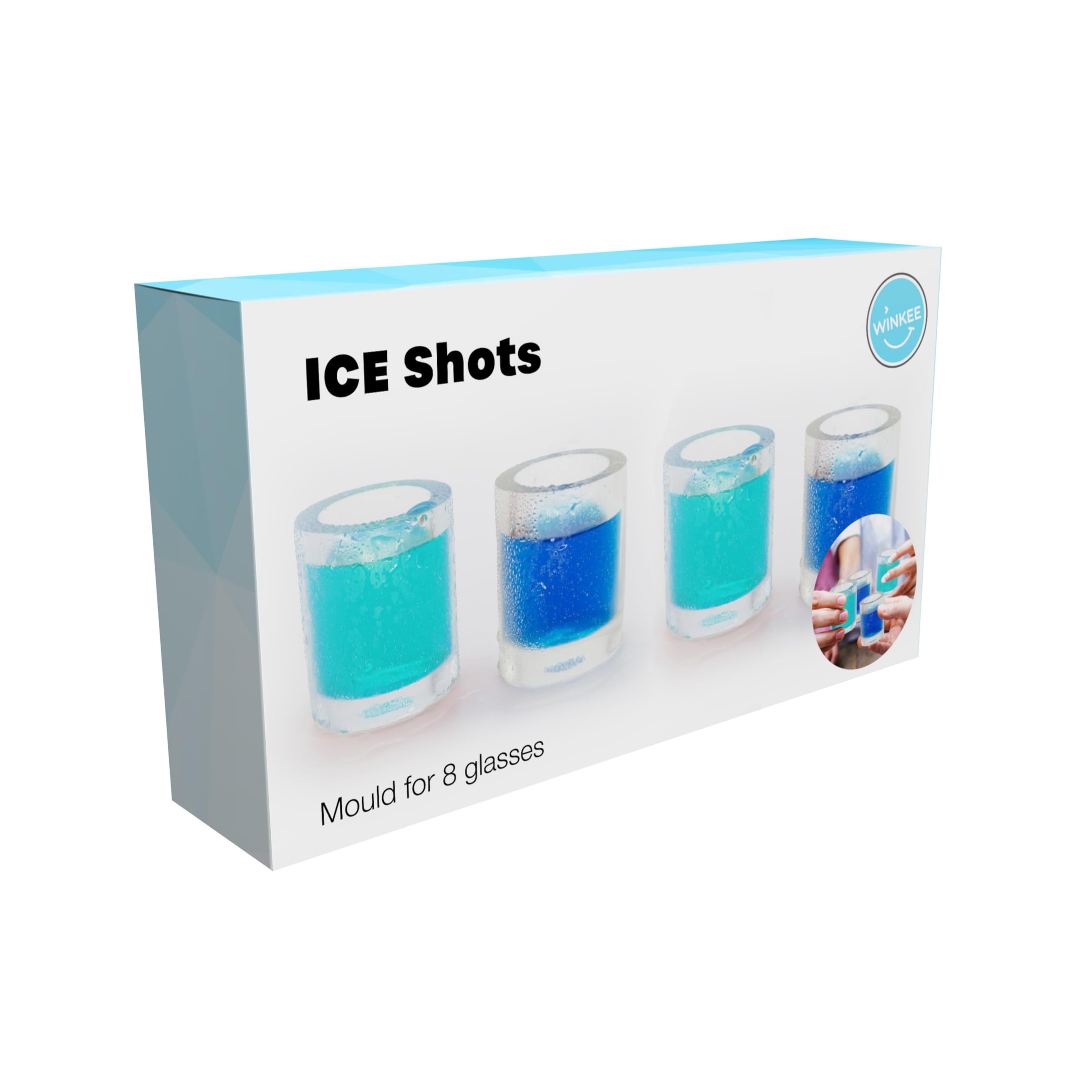 Verres à liqueur en glace Winkee pour shooters givrés de soirée