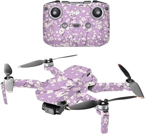 MightySkins - Compatible con DJI Mini 2 Dron portátil - Sakura Purple  Funda protectora de vinilo duradera y única  Fácil de aplicar, quitar y