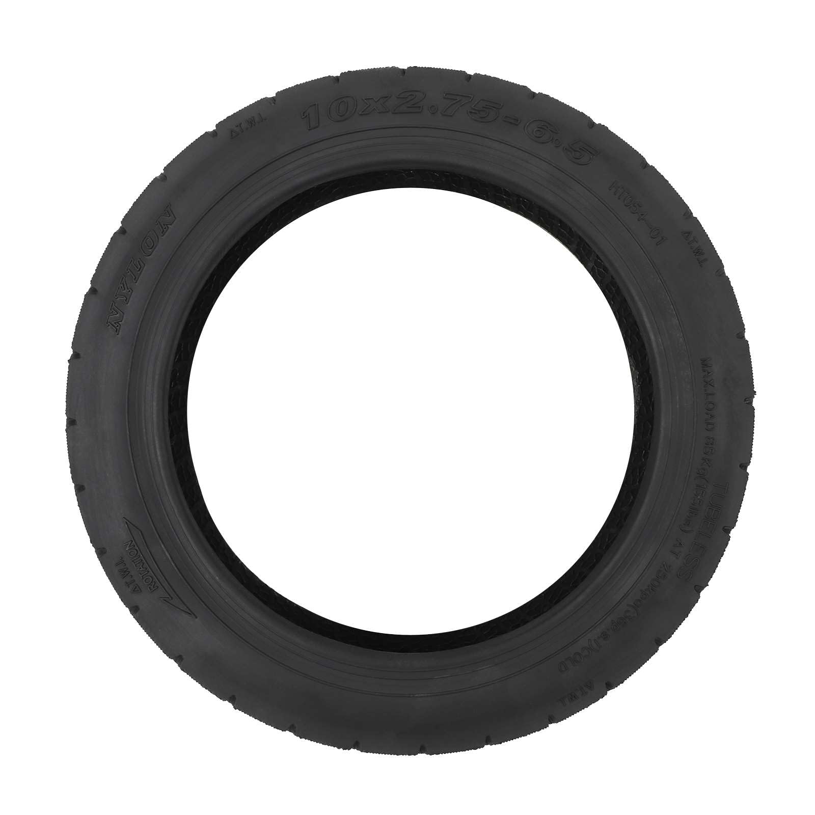 10x2,75-6,5 Pneu Sans Chambre à Air pour KuKirin G3, KuKirin G2 Master, Speedway 5, Dualtron 3, Hover-1 Alpha, Gotrax G4 - Pneu Tubeless Antidérapant et Anti-Crevaison