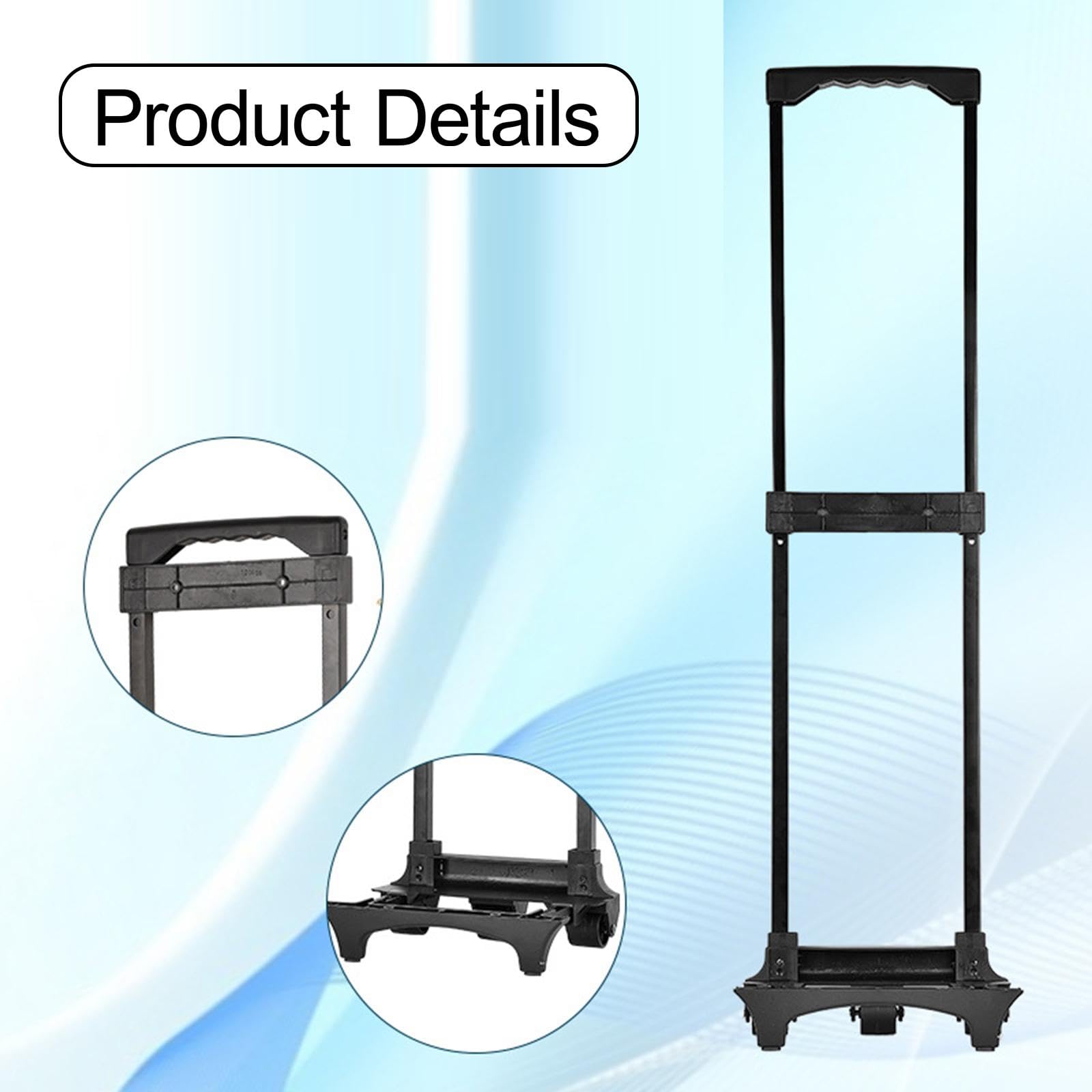 Poignée télescopique Robuste et Stable, pièces de Rechange, Accessoires de pour Haut-Parleur, Sac à roulettes, Valise