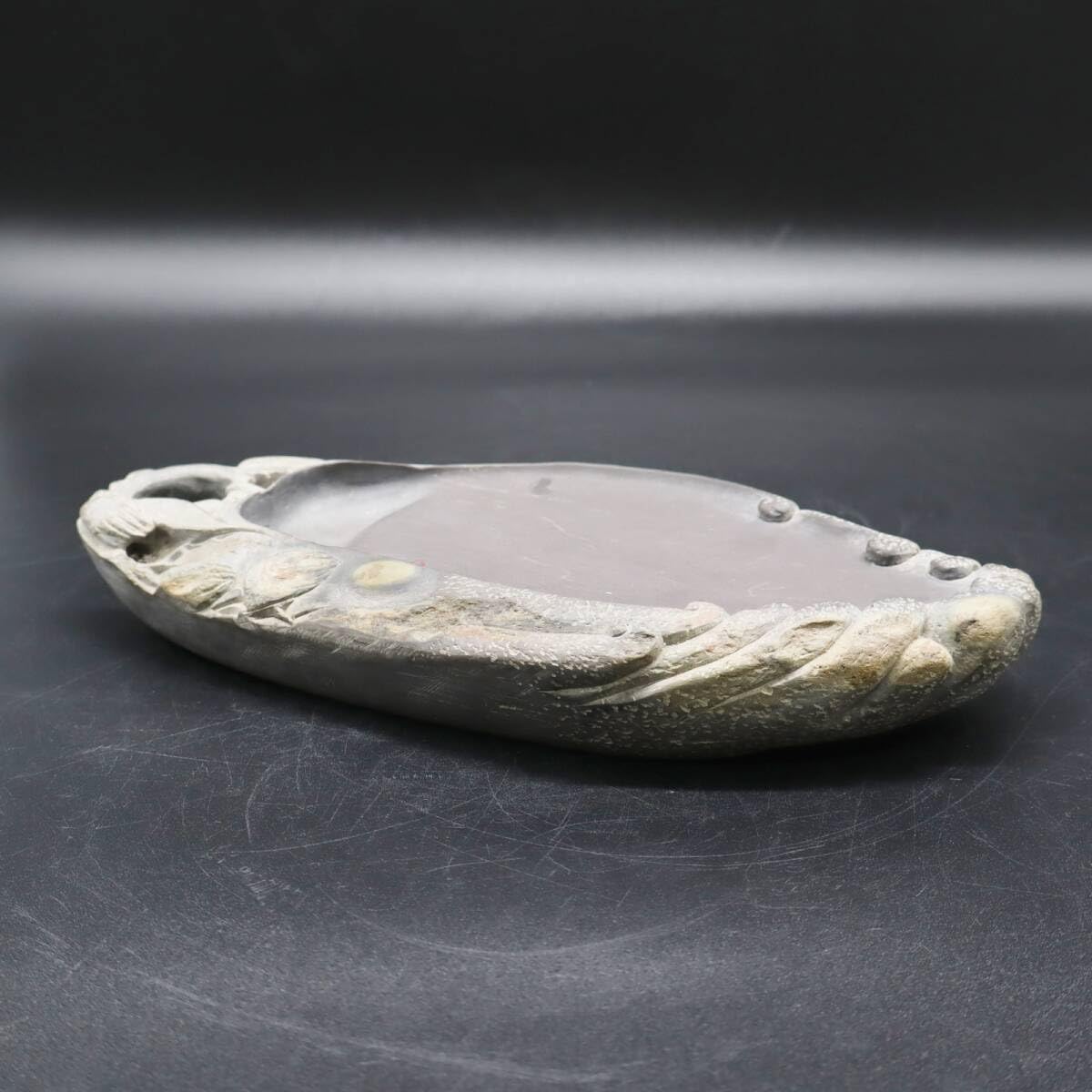 硯／書道／アンティーク台座付き硯 【公式通販】