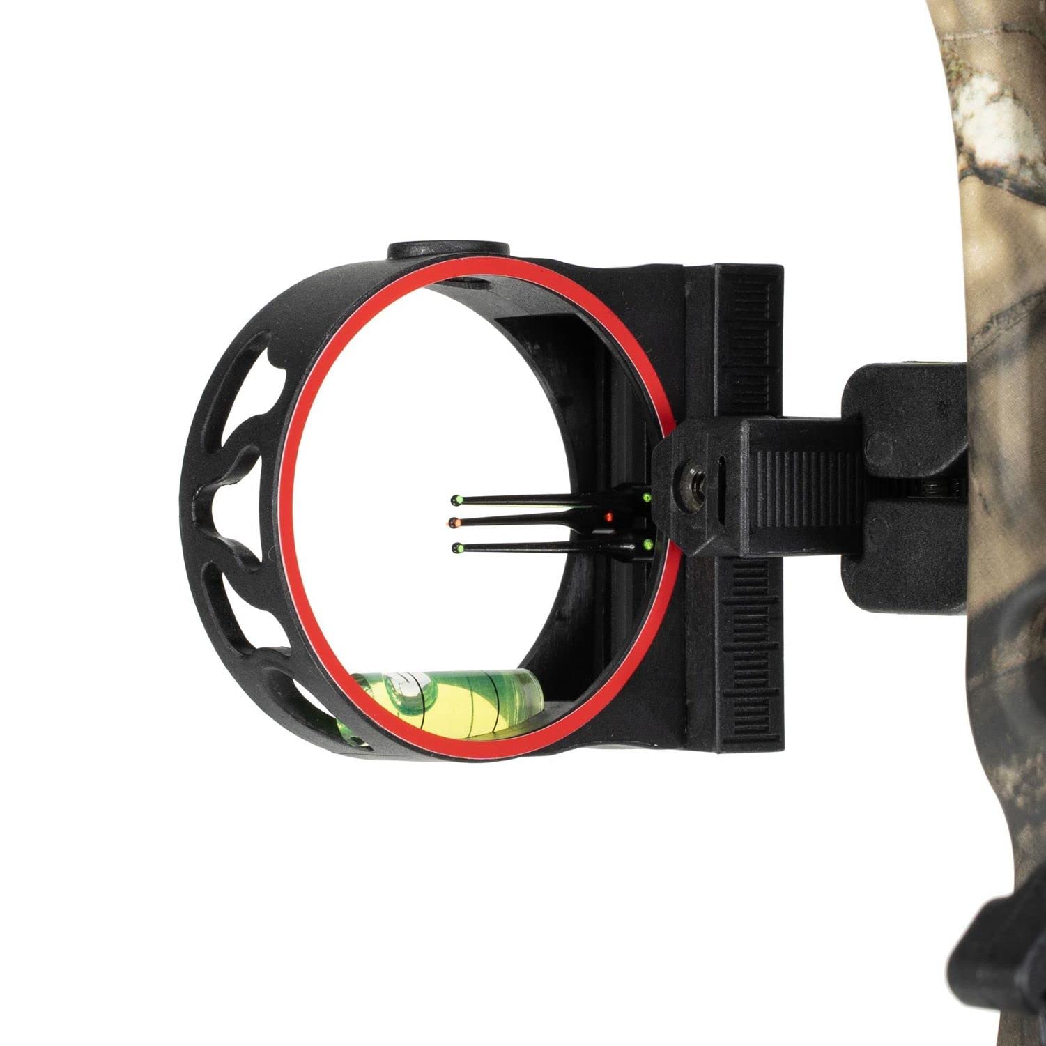 Octane Stryker Lightweight Compact Accurate Ultra-Bright 3-Pin Bow Sight with Hi-Vis Level for Archery, Hunting, Shooting