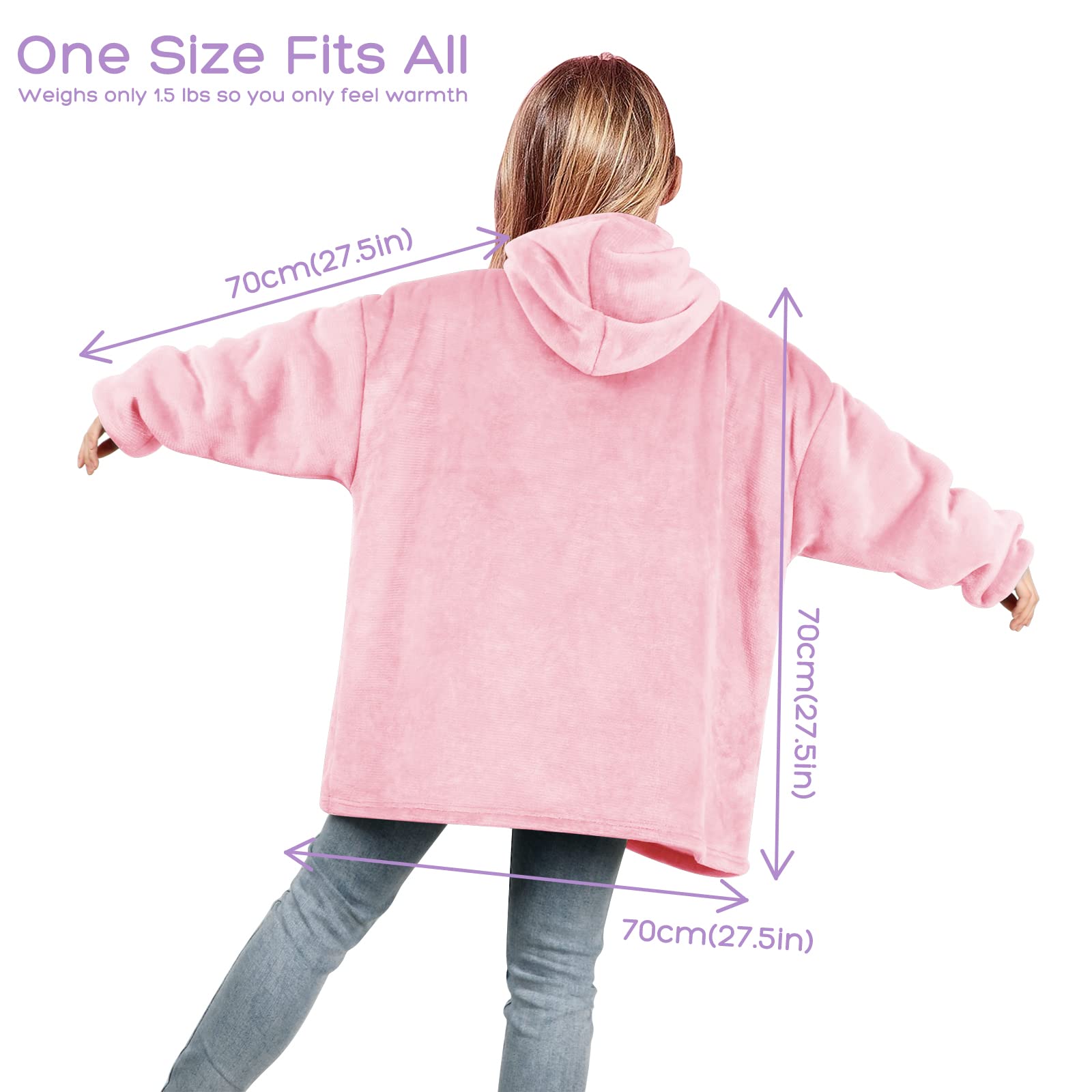 Uplayteck Sudadera con Capucha para Niños, Pijama con Capucha Grande, Suave y Cálida, Acogedora, Batamanta Oversize Niños, para Uso en Interiores y Exteriores.
