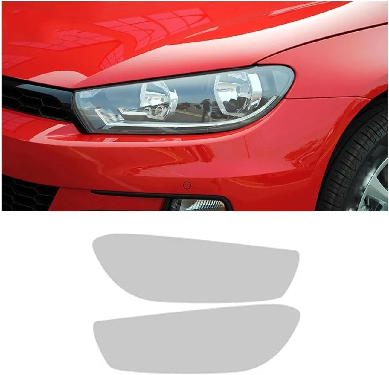SamLng Car Front Light Film for Scirocco 2008-2017 Car Headlight Protective Film Car Front Headlamp Protection Film car Lights Film Headlight Anti-Scratch Non-Yellowing Protective Film