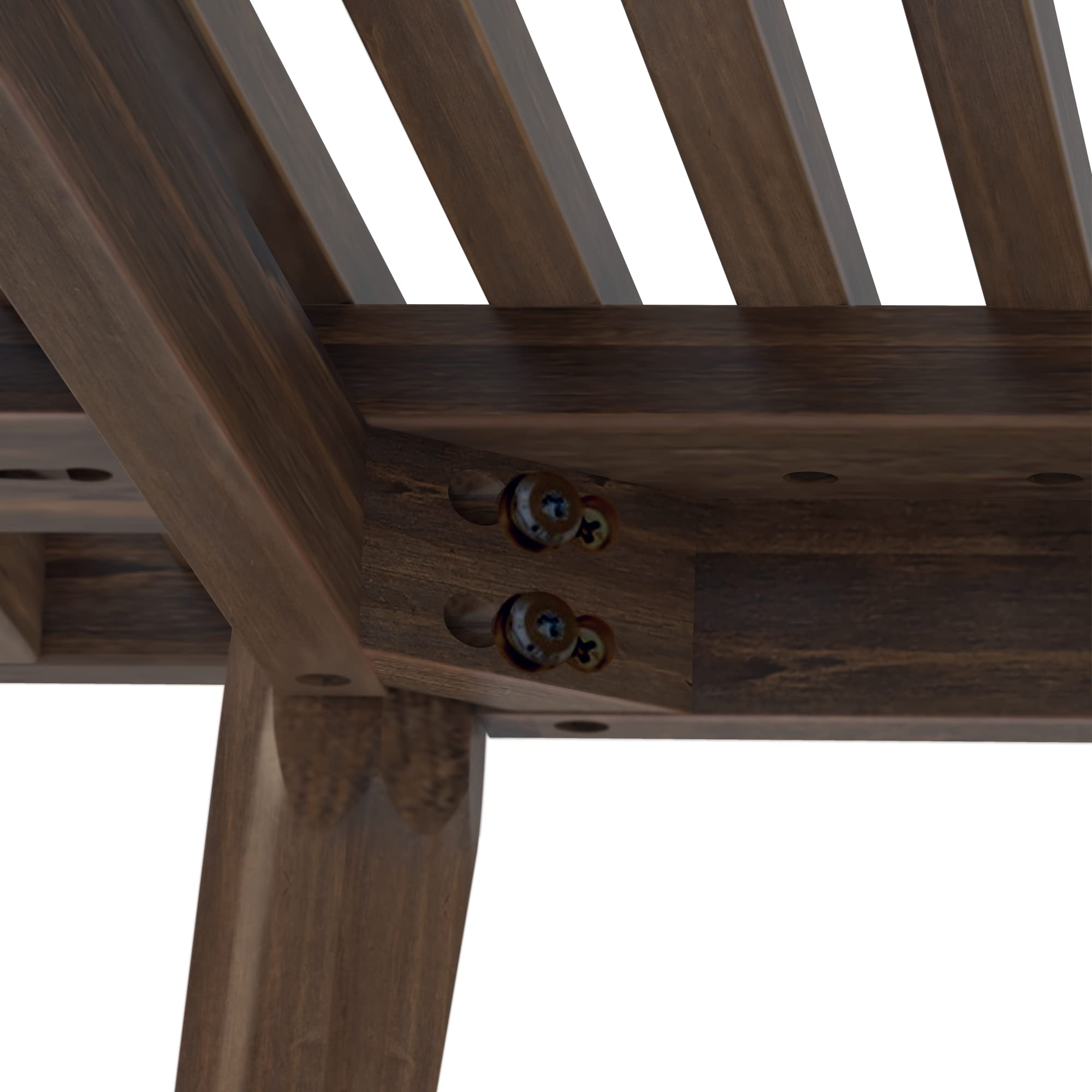 Plank+Beam Rectangular Entryway Bench, Mid-Century Modern, 56.25", Walnut | Metal-On-Metal Bolt Connections, Exceptional Craftsmanship, Beautiful Finishes, Supportive Design, Solid Wood