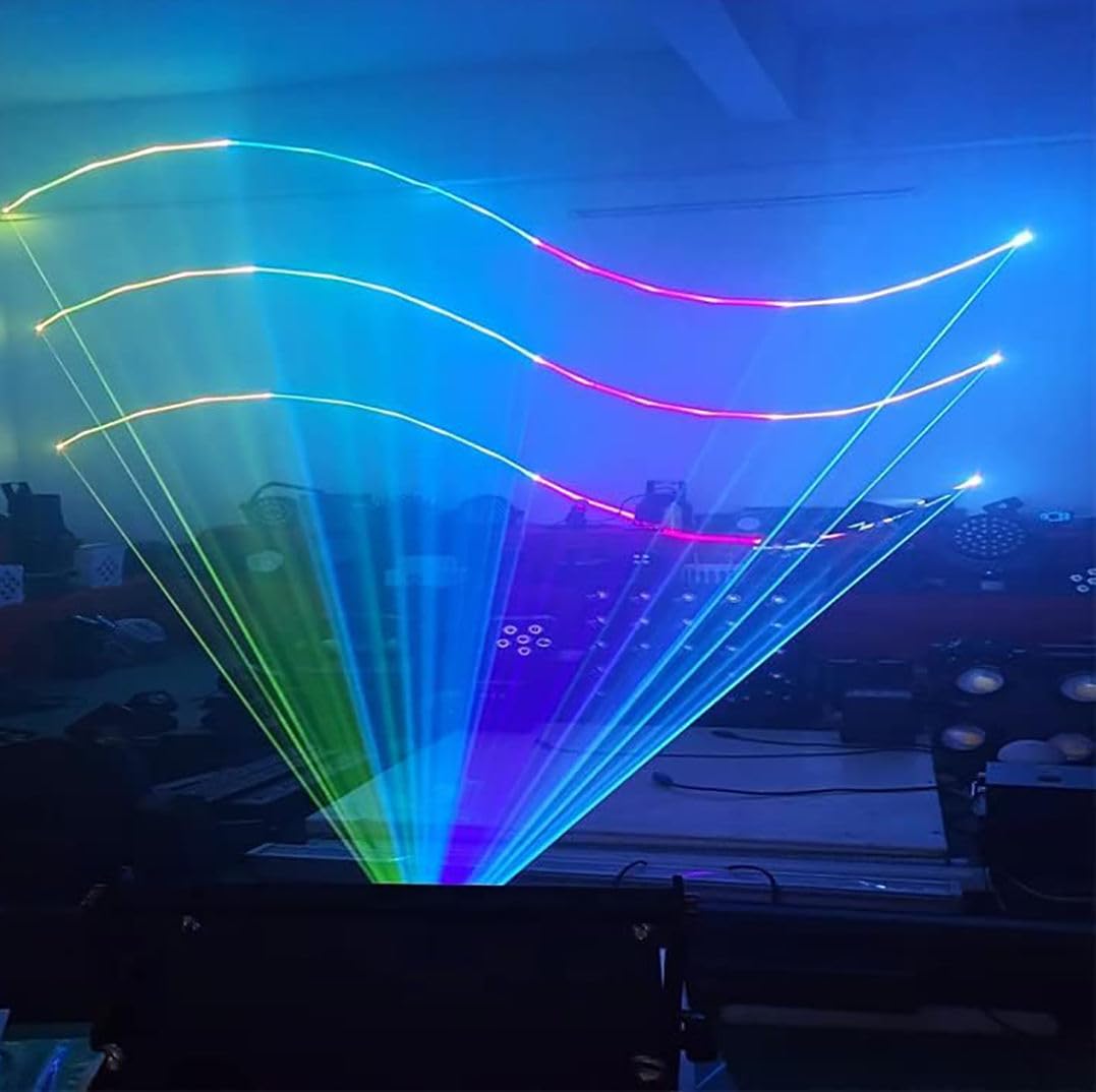 5W RGB Full Color Animazione Effetto Illuminazione Luci Della Fase DJ Disco Fascio Luce con DMX/APP per il Partito di Nozze Bar Halloween Natale Club Concerto Evento Illuminazione Show