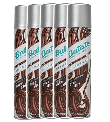 Batiste Champú Seco Marrón Oscuro y Profundo 6.73 oz - Paquete de 5