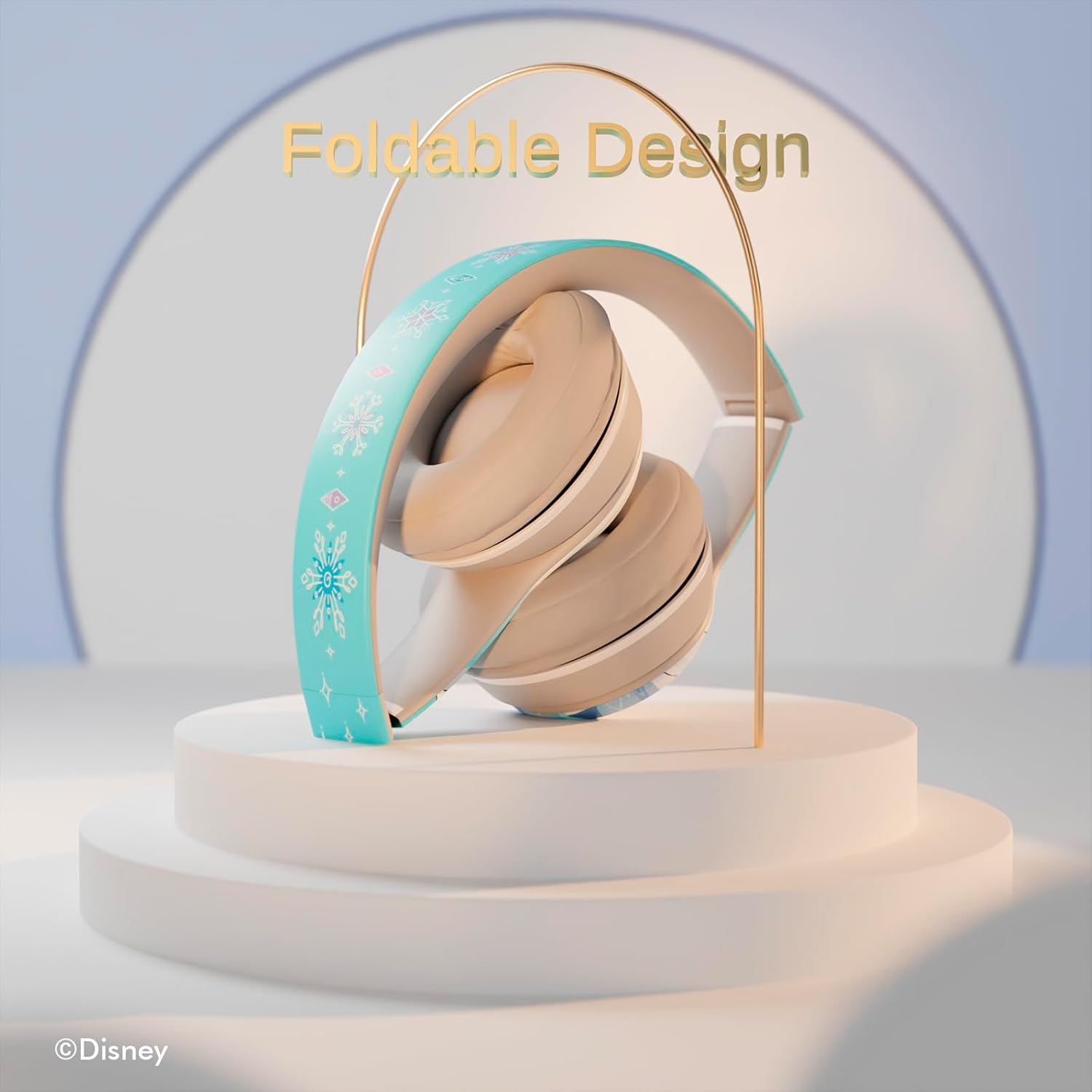 Disney Frozen Bluetooth Headphones - Over The Ear Bluetooth Wireless Headset with Built-in Mic and Up to 15 Hrs Playtime - Disney Frozen Gifts for Women Men All Fans of Olaf, Anna and Elsa Gifts - Image 6