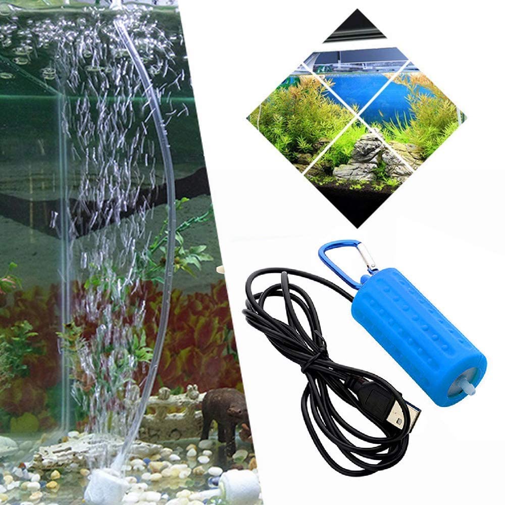 Pompa Aria Acquario USB 1W - Ossigenatore Silenzioso Con Pietra Porosa E Tubo - Foto 6