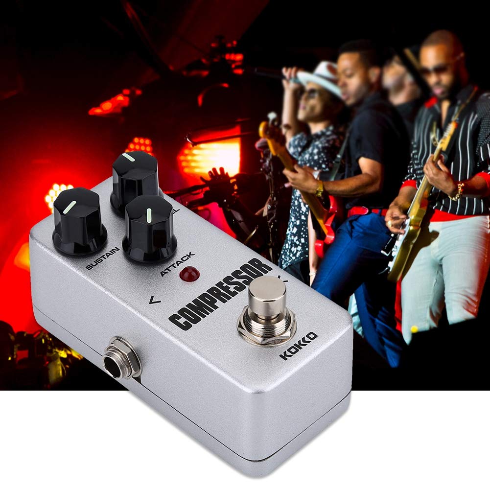 Guitar Effect Pedal, KOKKO FCP2 Mini Compressor Sustainer Effect Pedal Instrument Accessory for Electric Guitar Accessories - Image 4