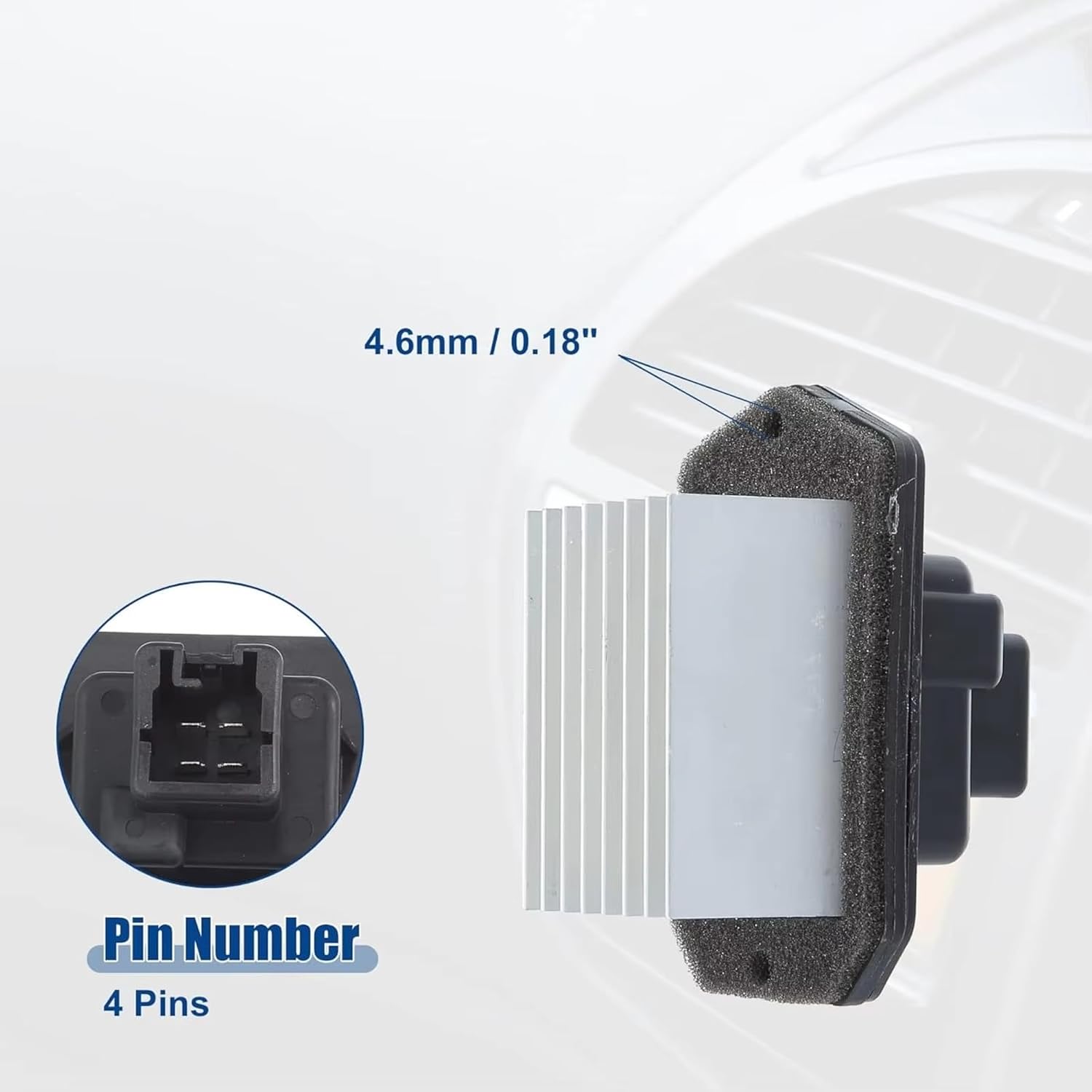 Blower Fan Heater Resistor for Sienna 2004 2005 2006 HVAC Blower Motor Control Module Resistor 0778000770 AC Heater Speed Control Module