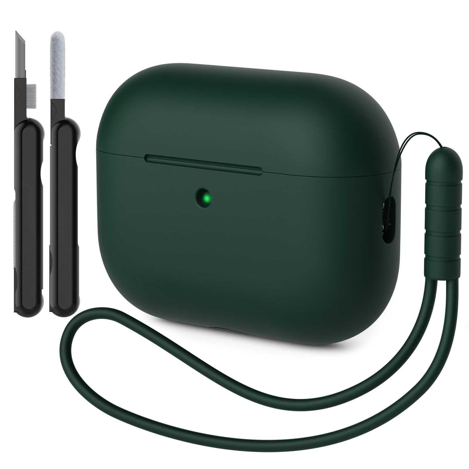 Funda para AirPods Pro 3 (2025) Case Cover, Anti-rasguños Fundas Protectora de Silicona Compatible con Airpods Pro 3.ª Generación con Kit de Limpieza e Lanyard de Silicona, Cloud Grey — view 14