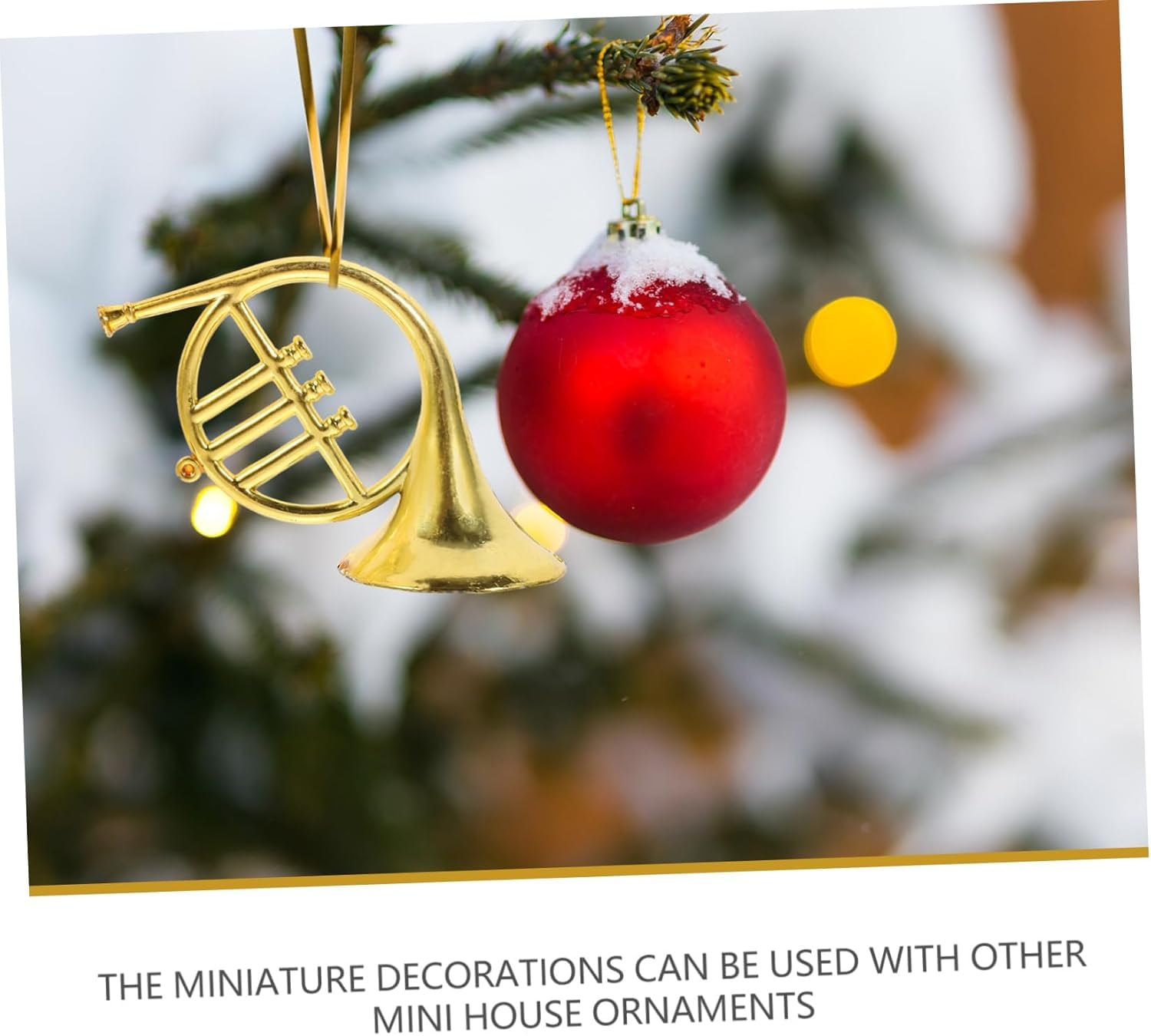 Mini Ument Decoration, Plastikowy Ument Muzyczny, 12szt Musical Ument Dekoracje Horn Mini Musical Uments Xmas Uments Decor Mini House Akcesoria