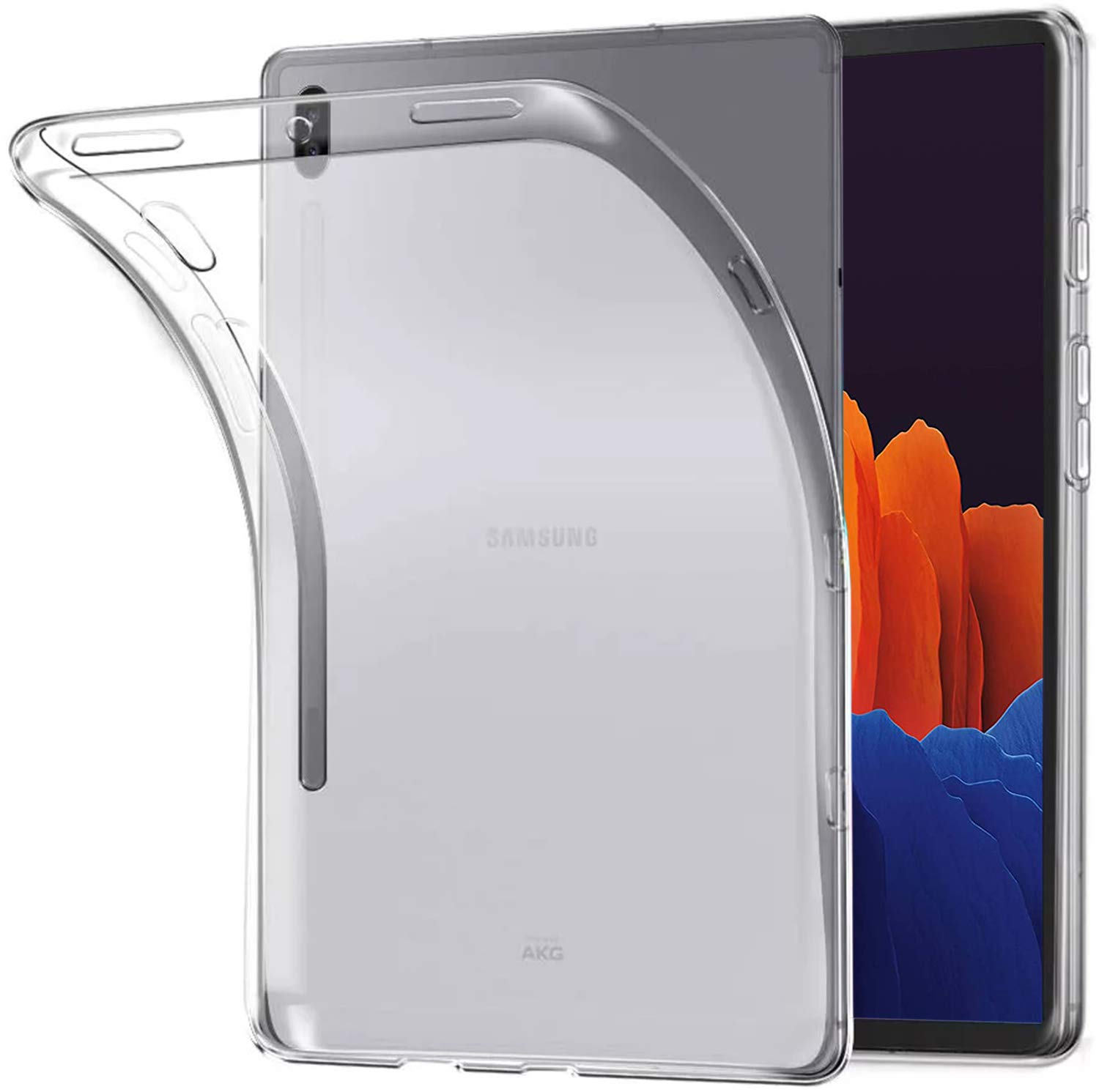 iCoverCase TPU Protective Cover for Samsung Galaxy Tab S7 (2020)11in SM-T870/T875/T878, Clear