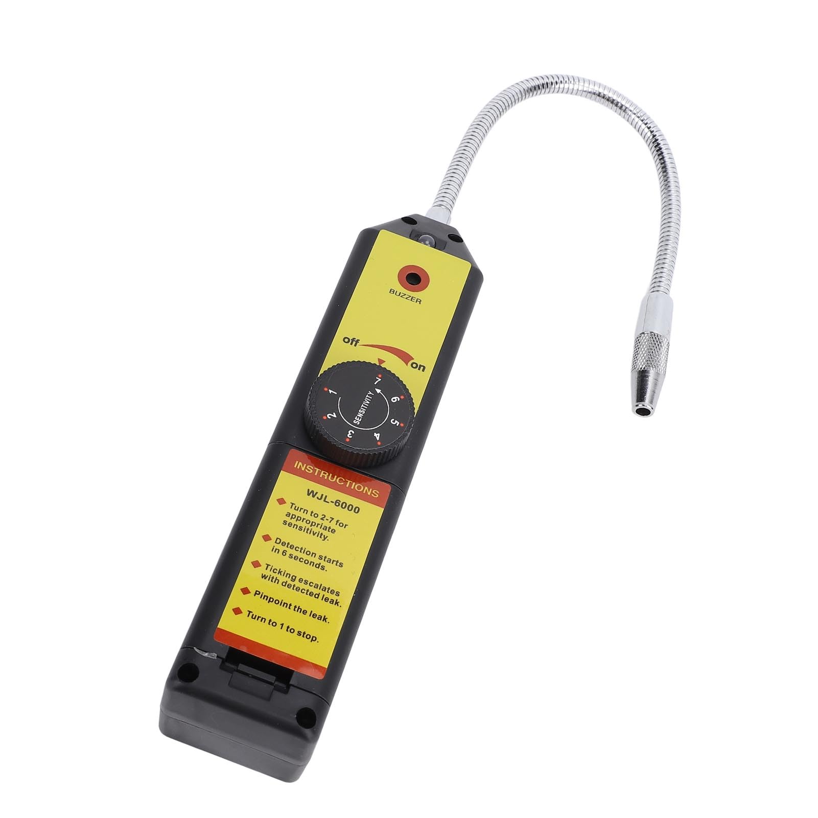 HVAC Refrigerante Detector per Le Perdite 7 Livelli di sensibilità Tester per Dispersione del Gas per Aria R22 R410A R134A R1234YF (Senza Luce a LED)