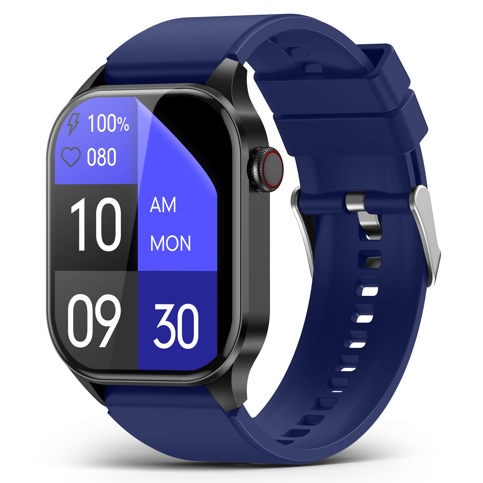 SOUYIE Smart Watch for Men Women (Answer/Make Calls), 2.04'' AMOLED Display Fitness Watch with Heart Rate Blood Oxygen Blood Pressure Sleep Monitor, IP68 Waterproof Smartwatch for Android iOS