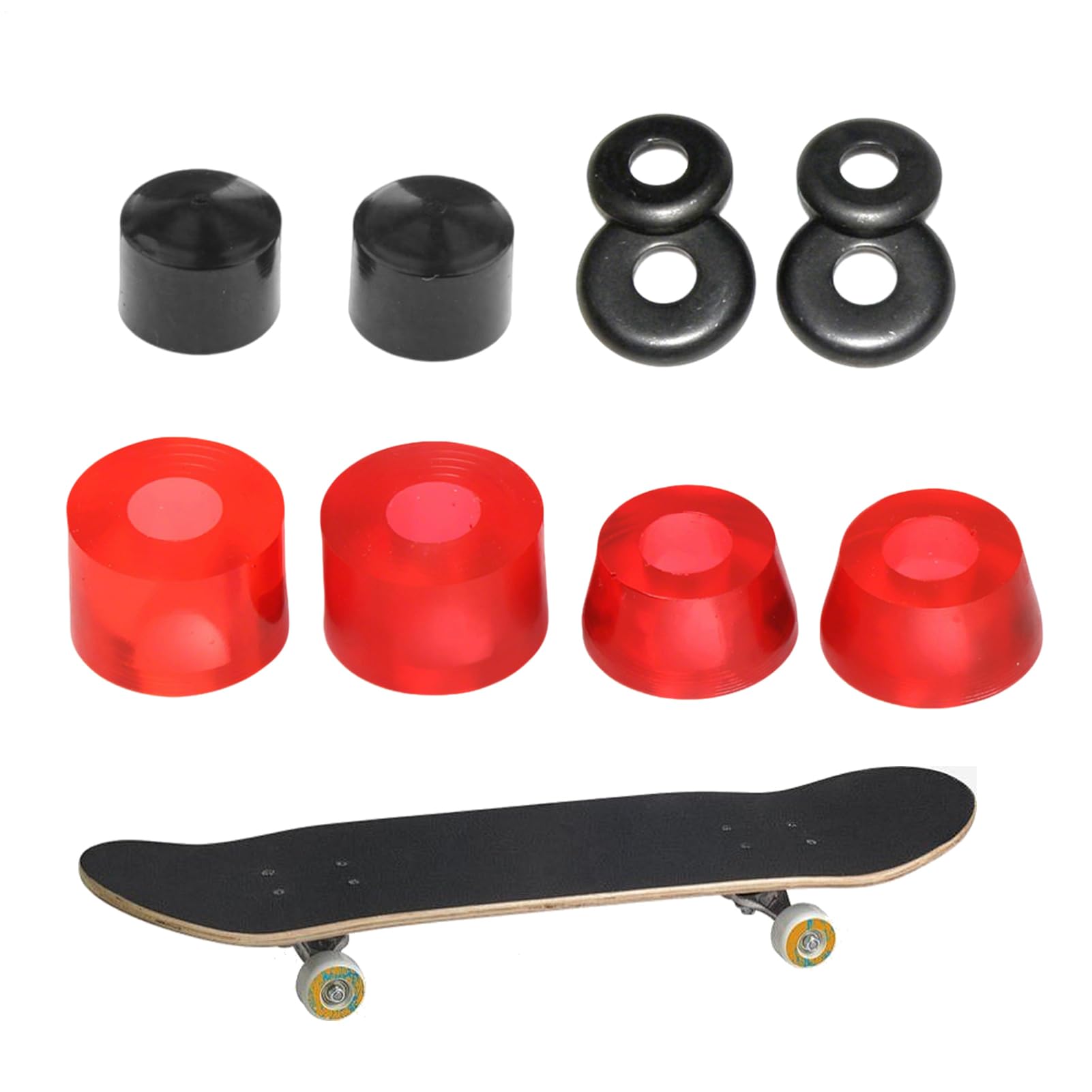 Piezas de Skateboard con Copas Pivote y Bujes de Soporte para Cruiser, Training, Competition