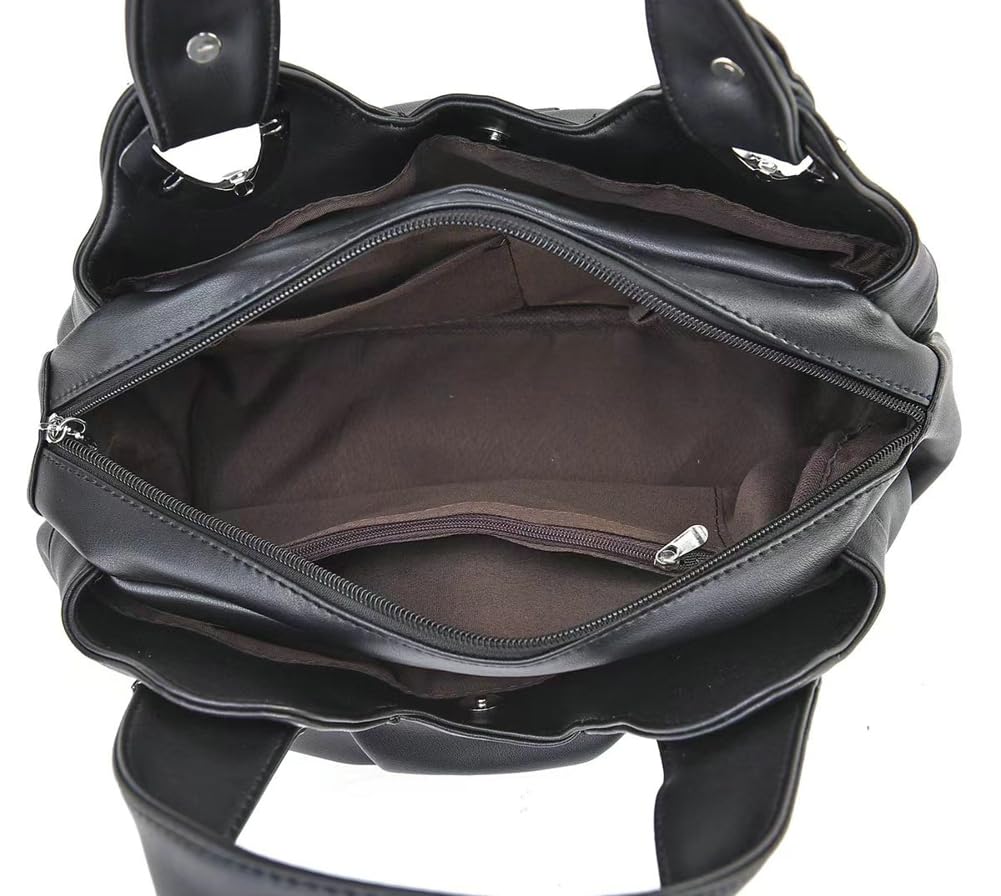 Borsa a mano in pelle vegana alla moda per le donne multi tasca grande borsa tote borsa a tracolla stampata borse morbida Hobo Bag
