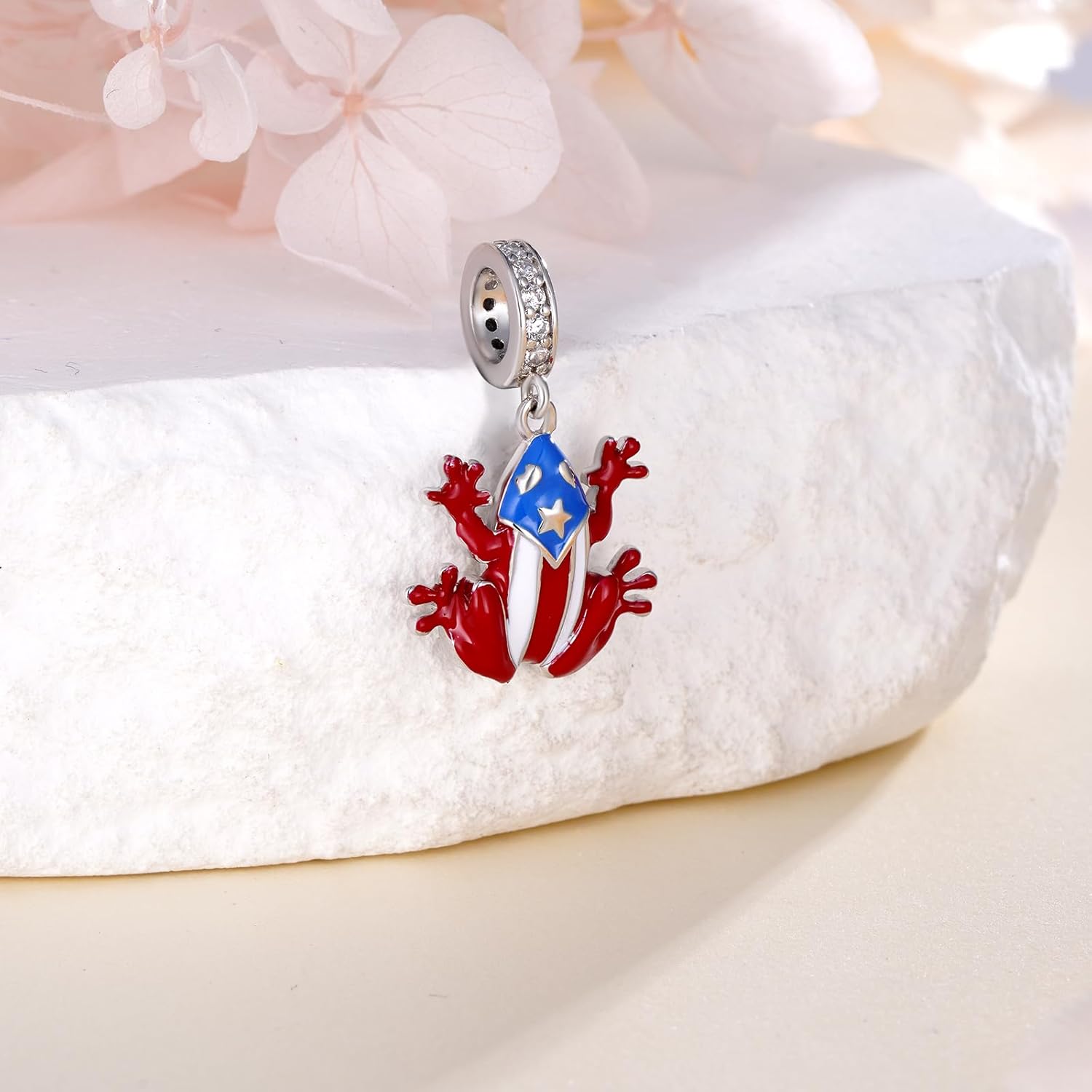Puerto Rico Charms 925 Sterling Silver Coqui Frog Charm Puerto Rico Gifts for Women