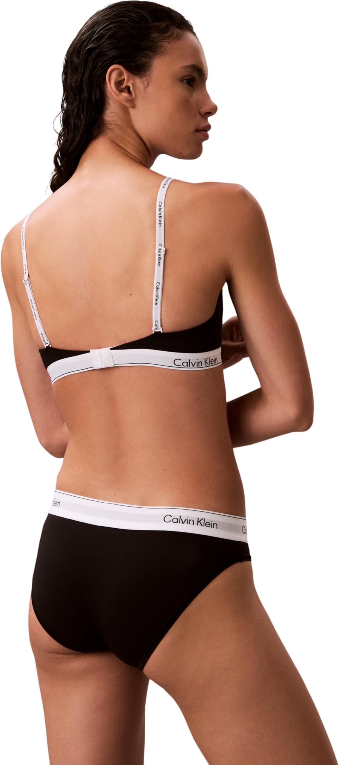 Calvin Klein Donna Reggiseno a Mezza Coppa Lightly Lined con Fascia con Logo