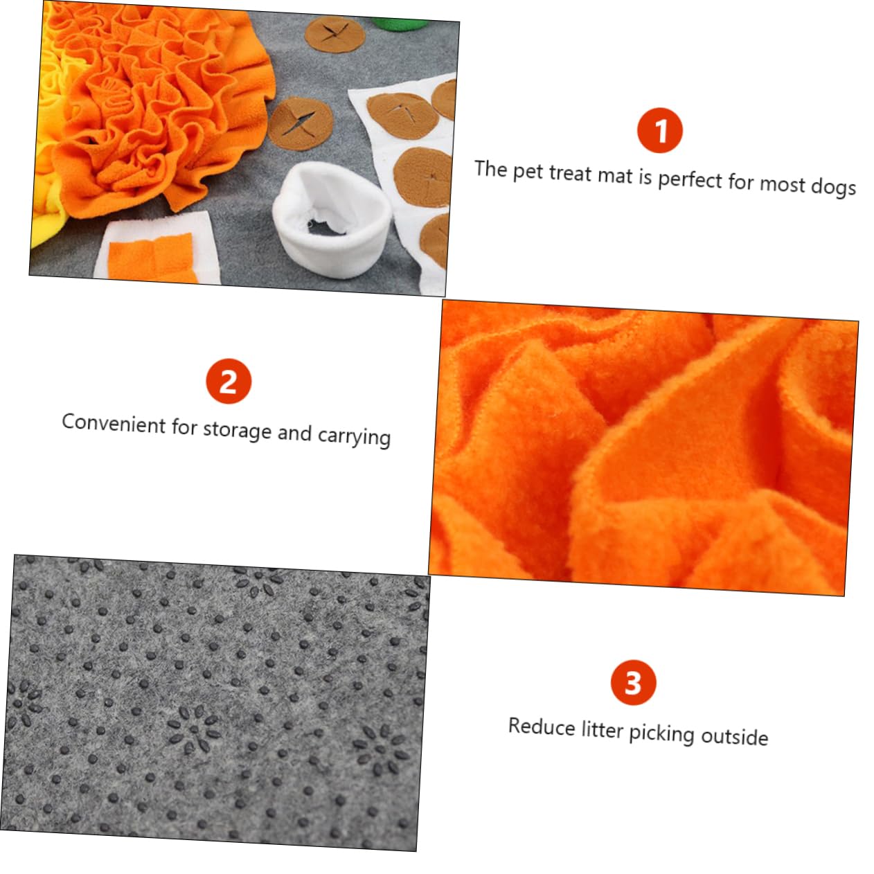FRCOLOR Tappetino Olfattivo per Cani in Flanella Tappeto per Alimentazione Graduale Addestramento