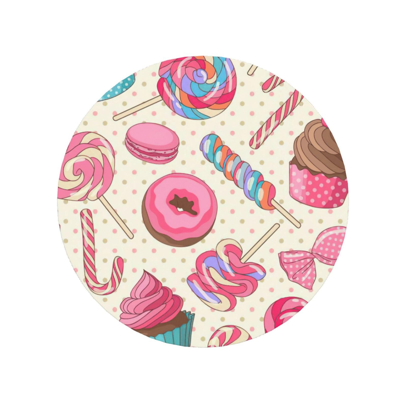 Colorful Sweet Lollipop Cupcake Donut Print Refrigerator Magnet,Magnets For Refrigerator Decoration, Kitchen, Office, Wall