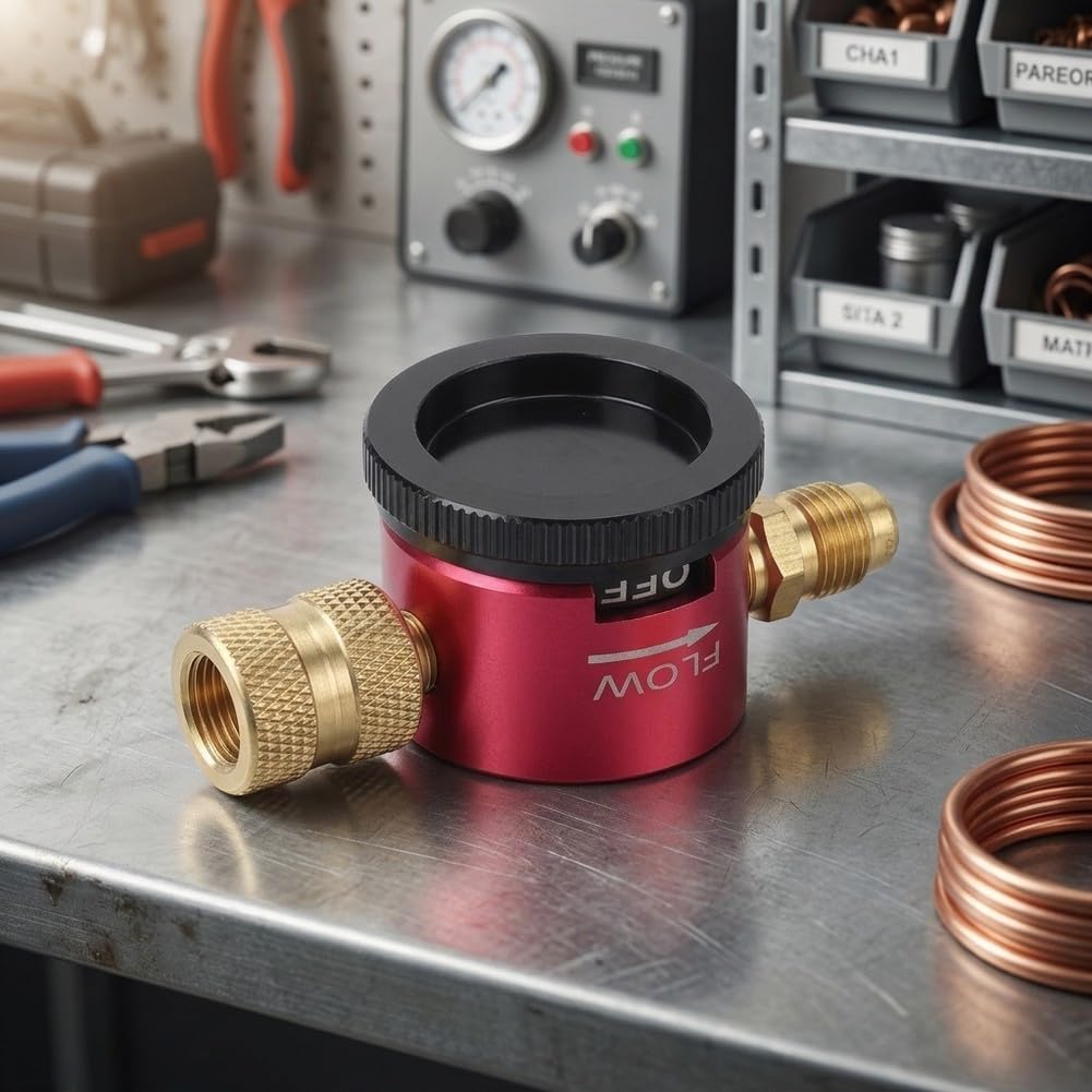 Nitrogen Purging Connector 3-Way Valve for Brazing