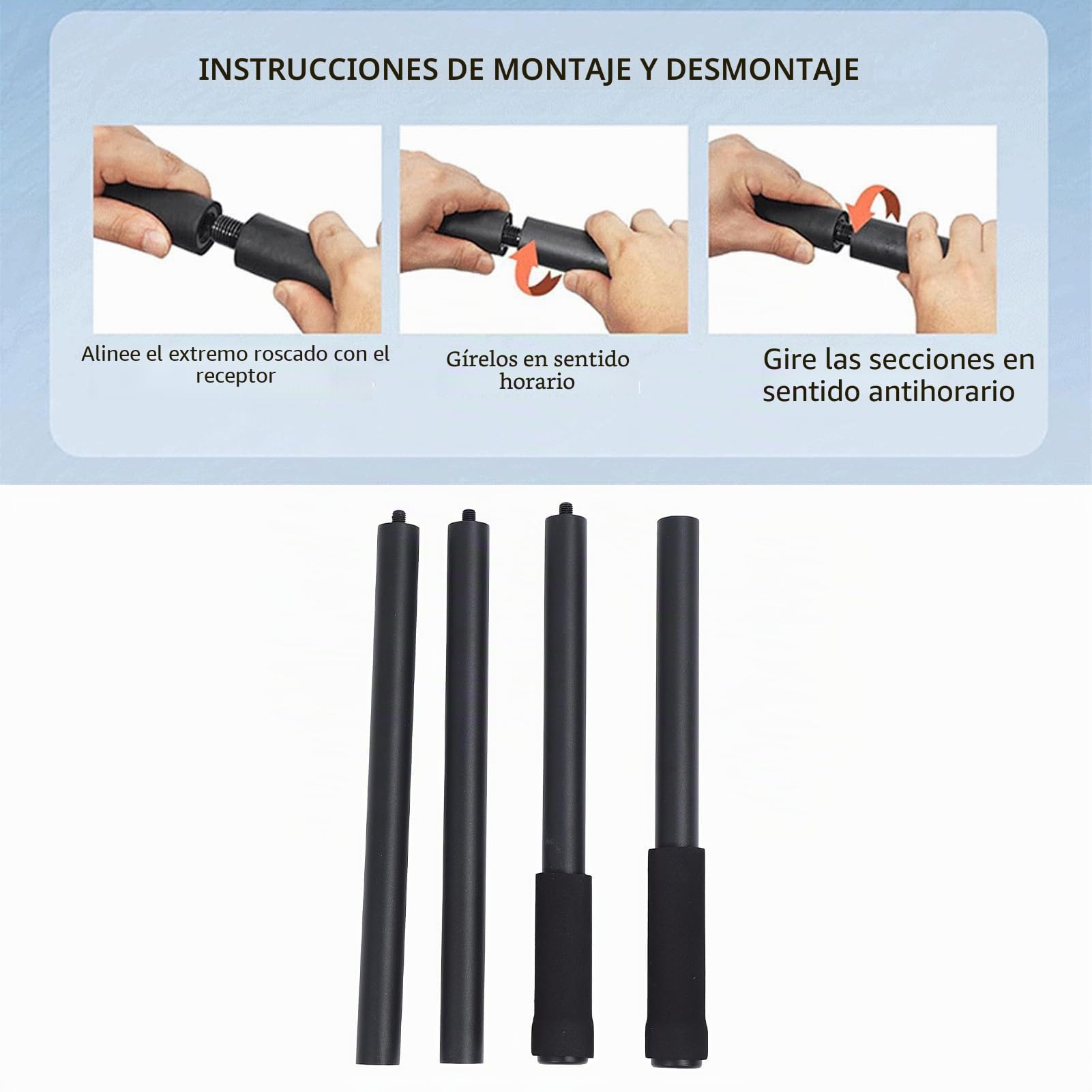 Stick De Yoga Ajustable, Promover Flexibilidad De Acero Estiramiento De Estiramiento De Estiramiento De Ejercicio Versátil Palo Con Manijas De Espuma Barras De Bar Portatiles Para El Equilibrio Físico
