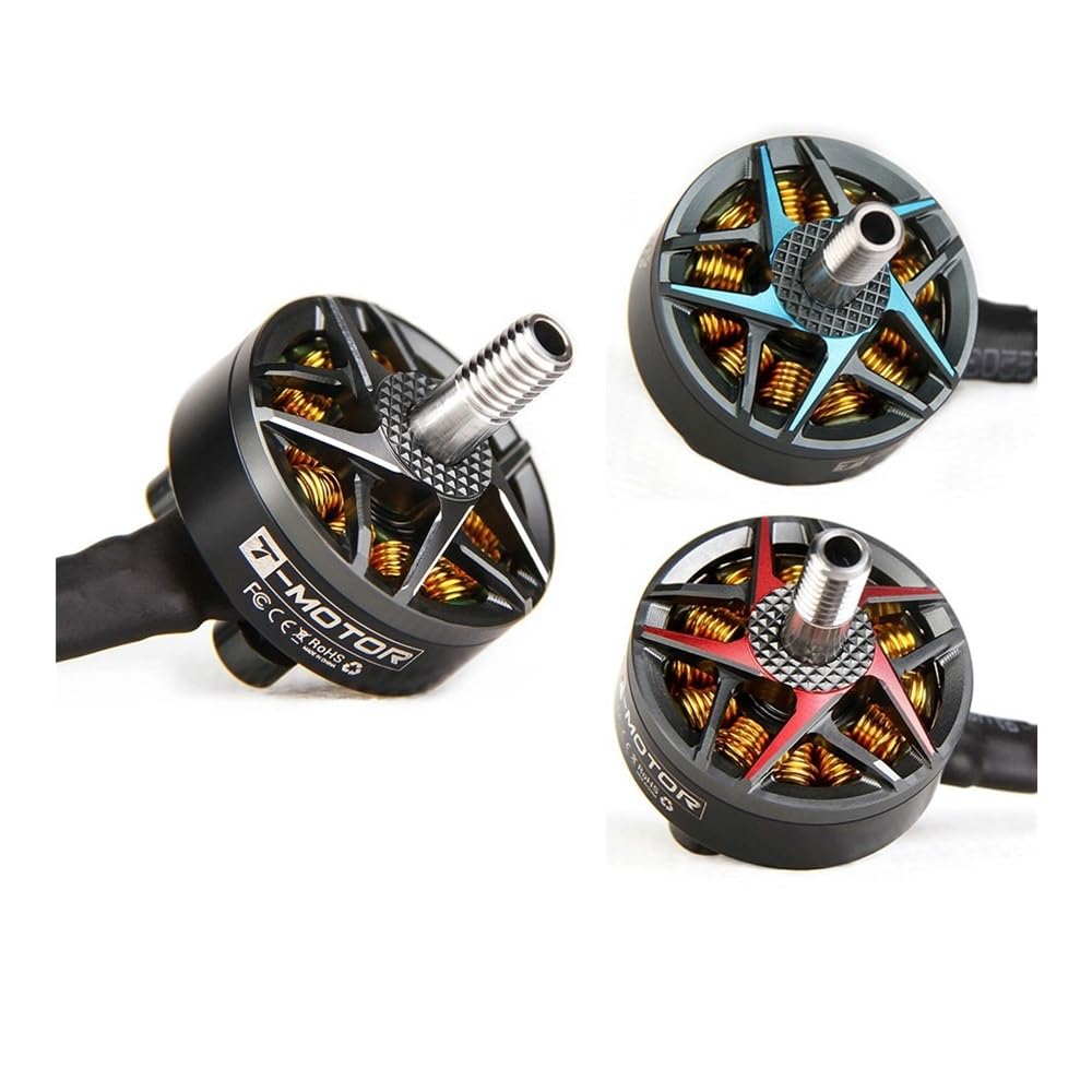 F60 Pro IV V2.0 Brushless Motor 2207 1750KV 1950KV 2550KV For 5-6 inch Propulsion System drones Platform 25V Power Alignment 1PC(1PCS 1950KV Red)