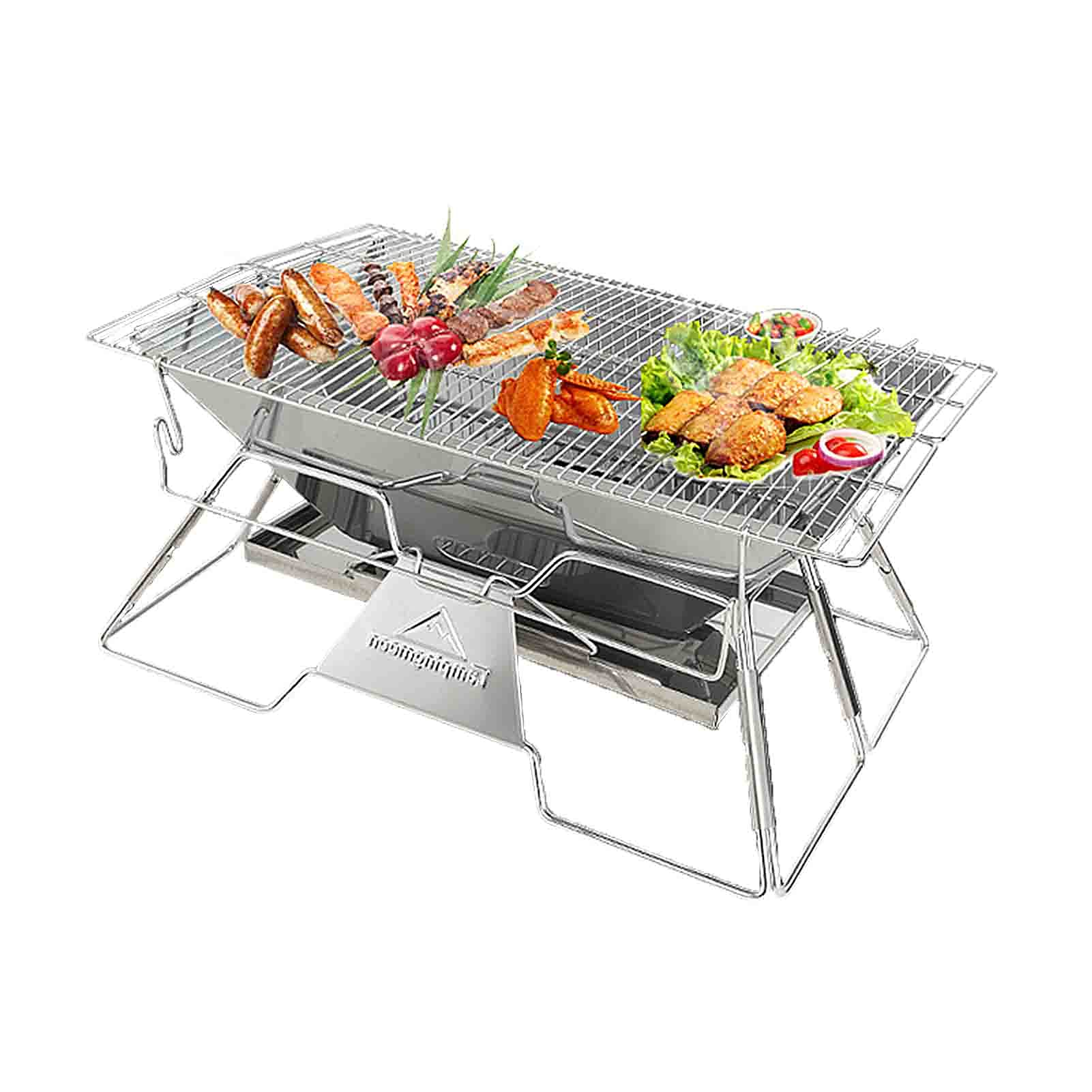 Fire pit barbecue grill en acier inoxydable de haute résistance pour la cuisson