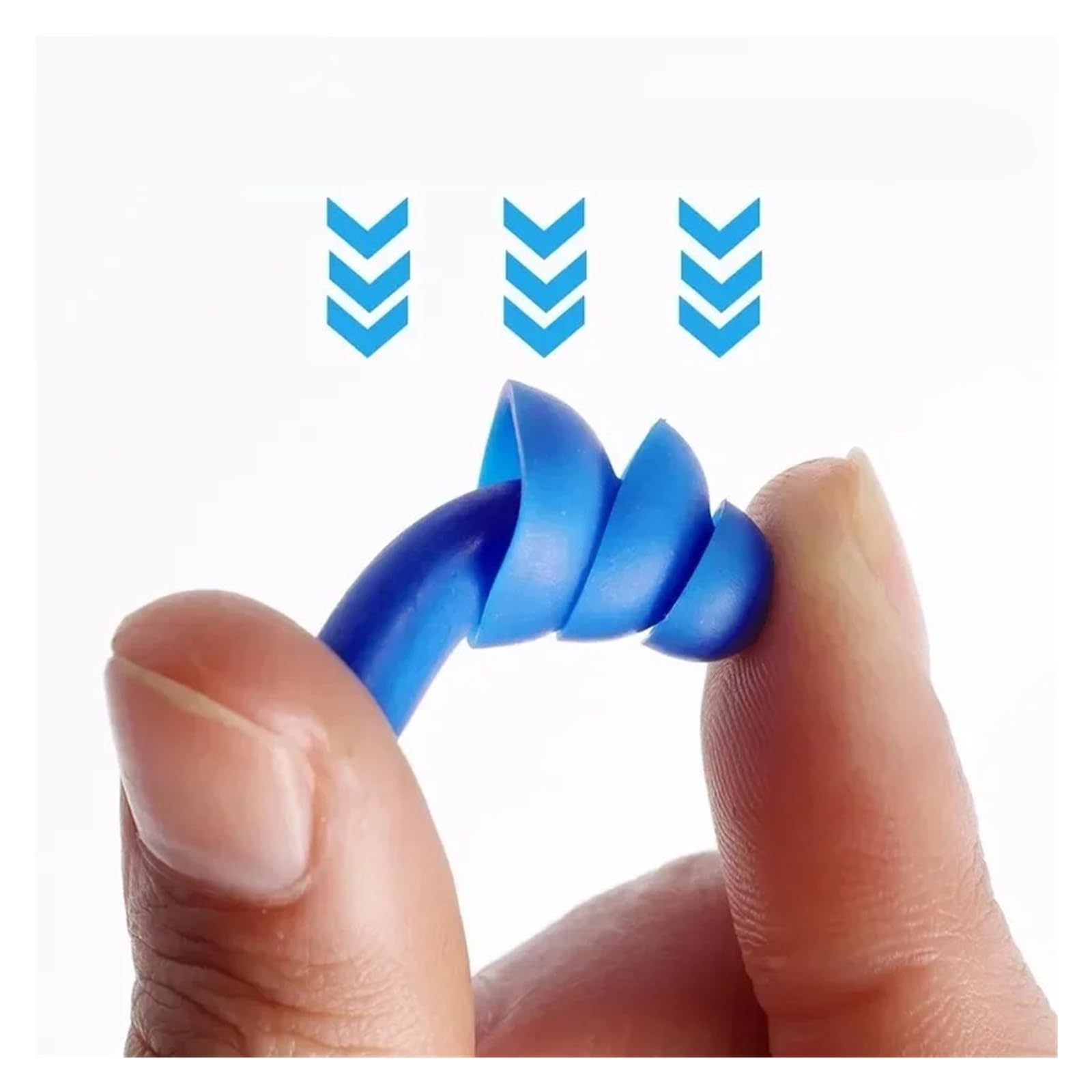 Waterproof Swimming Ear Plugs Soft Silicone Reusable Noise Reduction Sleep(10 Pairs)