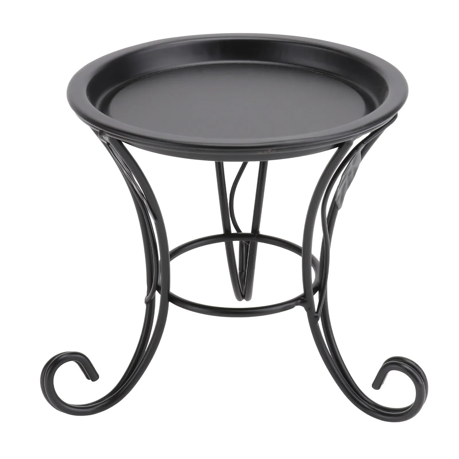 IOPKLYTF Plant Stand Black Mini Iron Plant Stand Flower Pot Holder