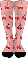 Vista 1 de devor Long Socks for Women Casual Sock Womens Thigh High Socks Funny cherry Socks