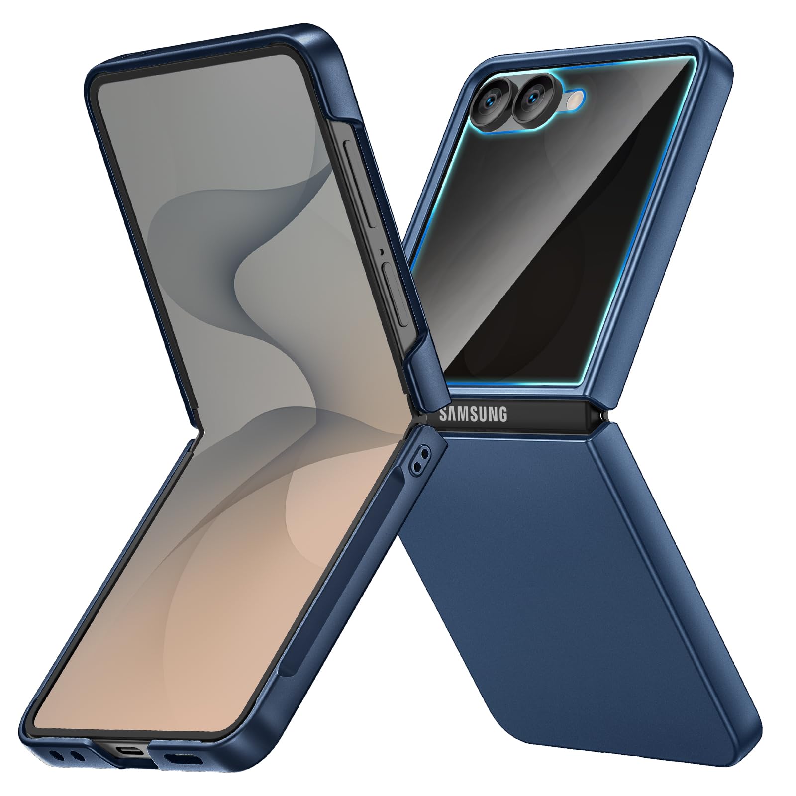 Photo 1 of Ruky Galaxy Z Flip 8 Case with Privacy Screen Protector