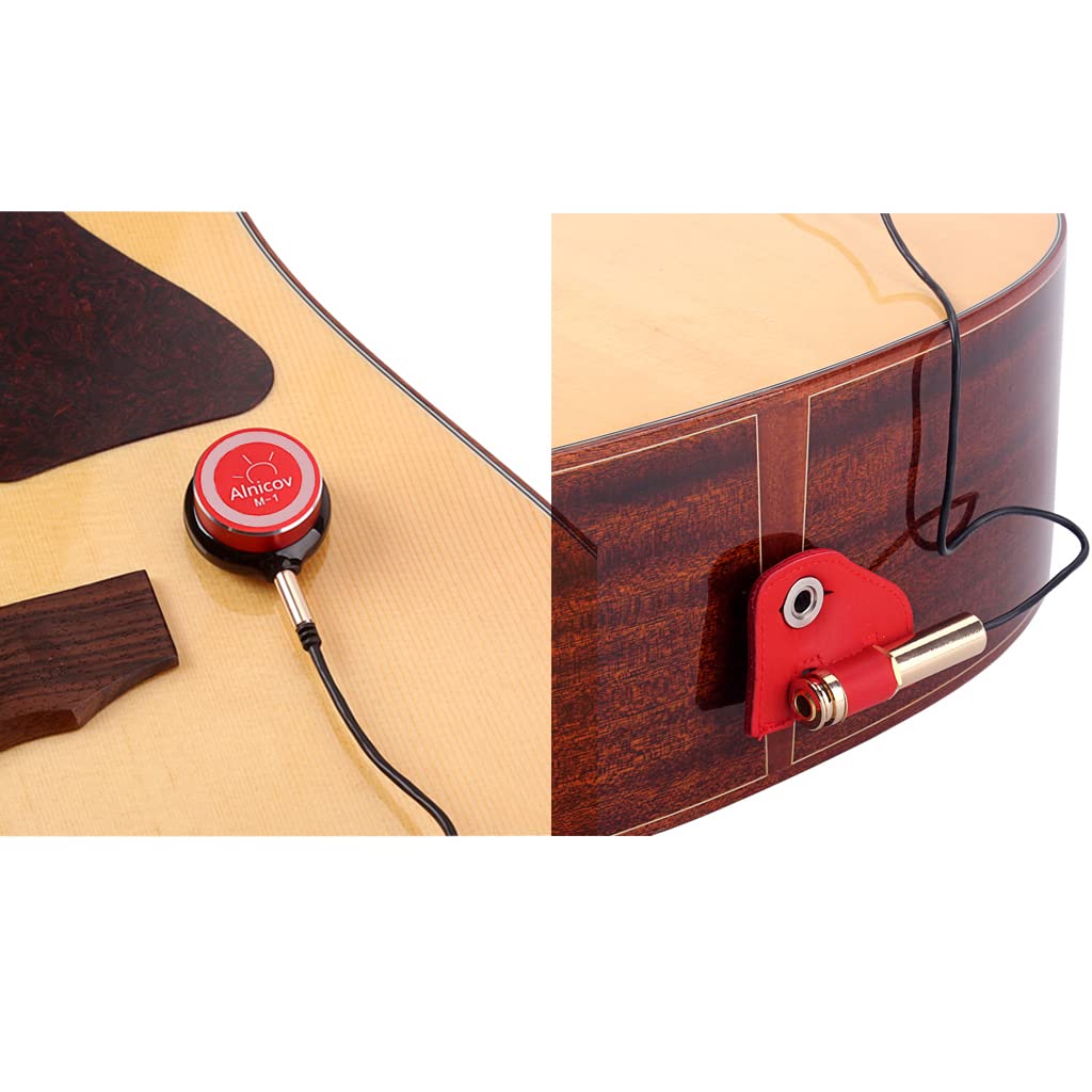 Alnicov Pickup per microfono per chitarra per chitarra Violino Banjo Mandolino Ukulel Accessori per chitarra