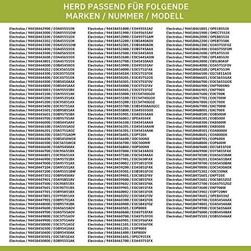 eVendix Haltegitterset 405549214/6 Links rechts für Backbleche und Roste Backofen