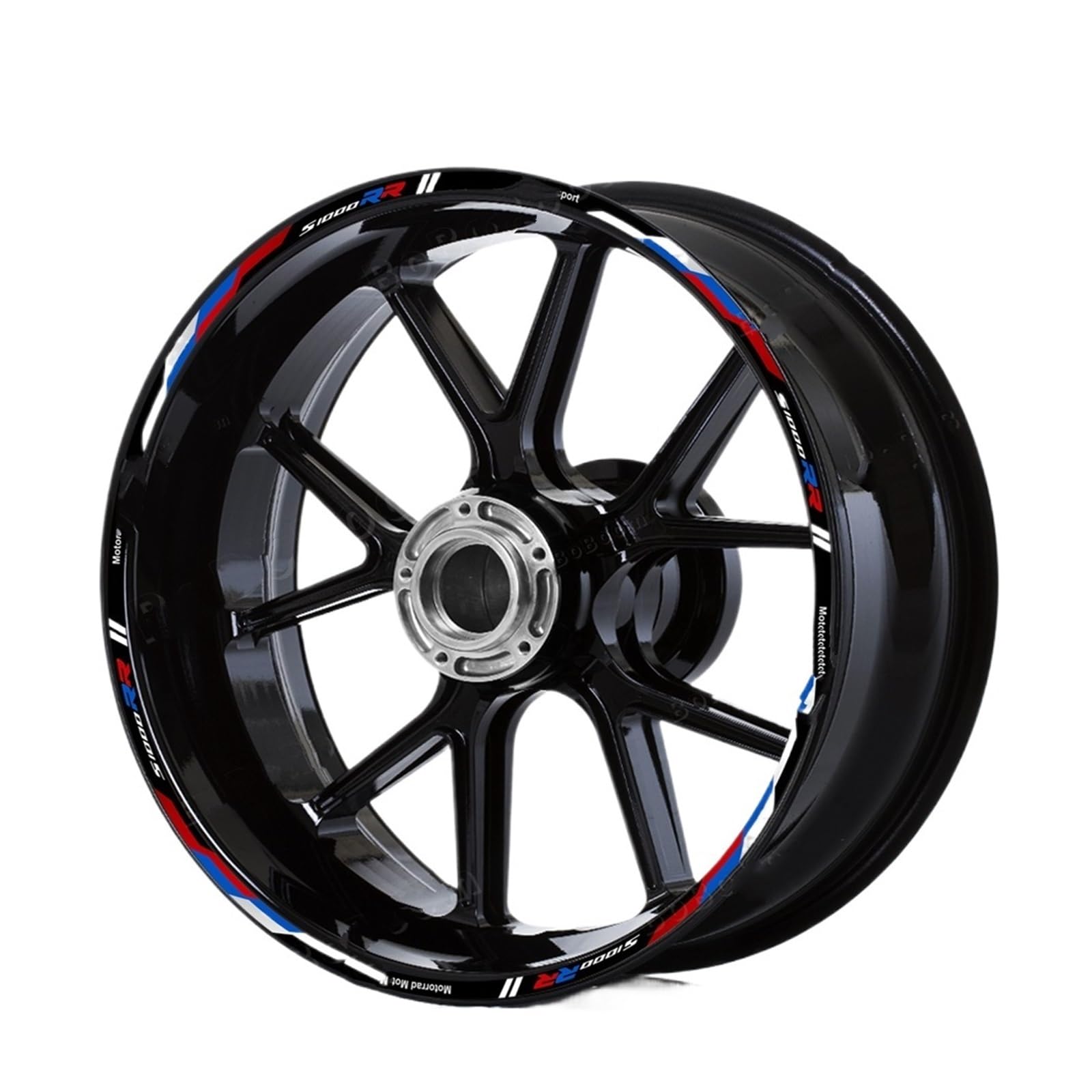 Hub Decals Rim for S1000rr S 1000 for Rr S1000RR for RR Motorcycle Wheel Sticker Reflective Stripe 17″ Rim Decals Accessories Waterproof Stripe Tape(Decals A)